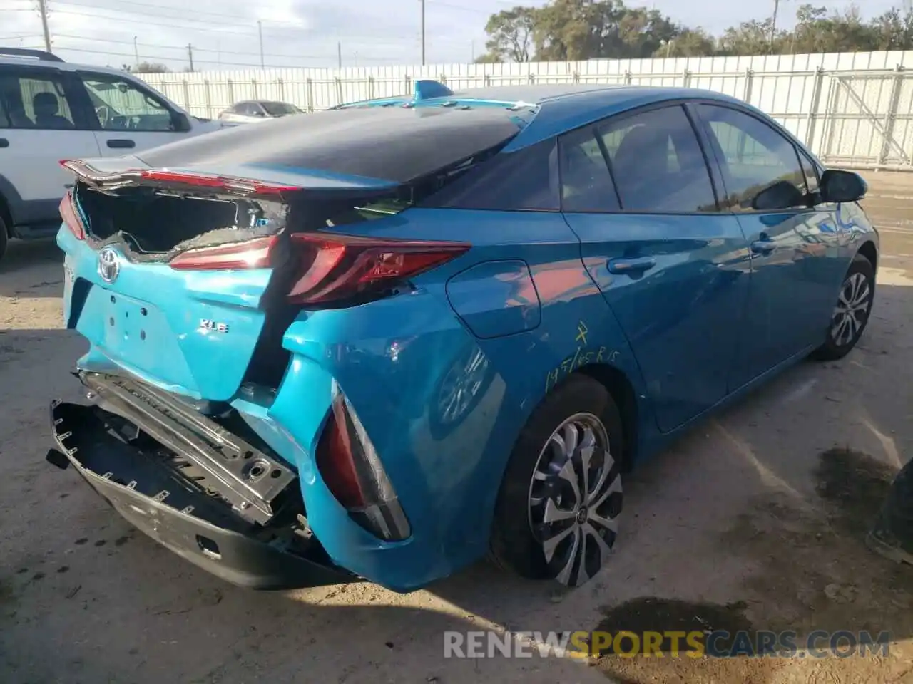 4 Photograph of a damaged car JTDKARFP9L3139304 TOYOTA PRIUS 2020