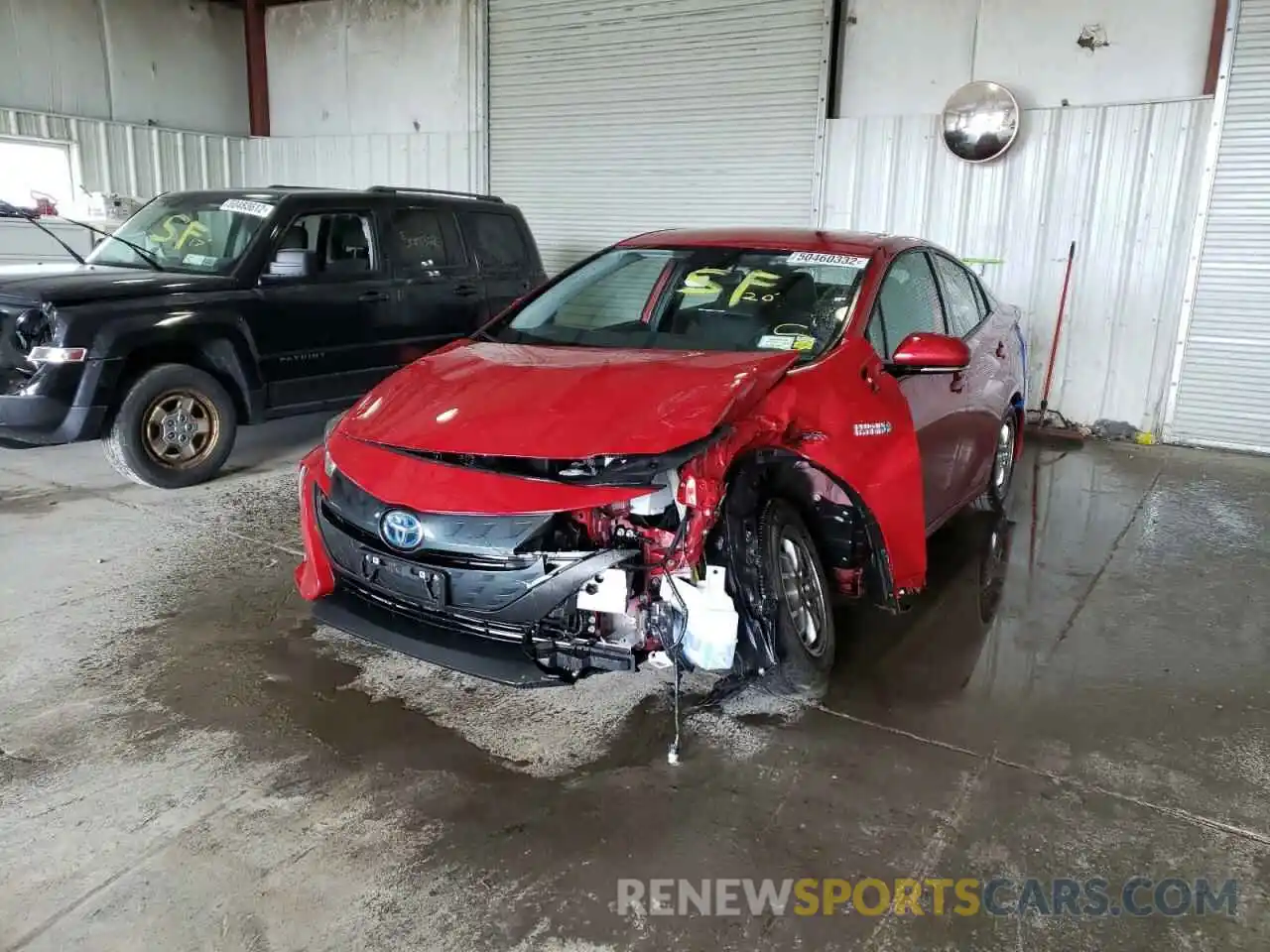 2 Photograph of a damaged car JTDKARFP9L3141585 TOYOTA PRIUS 2020