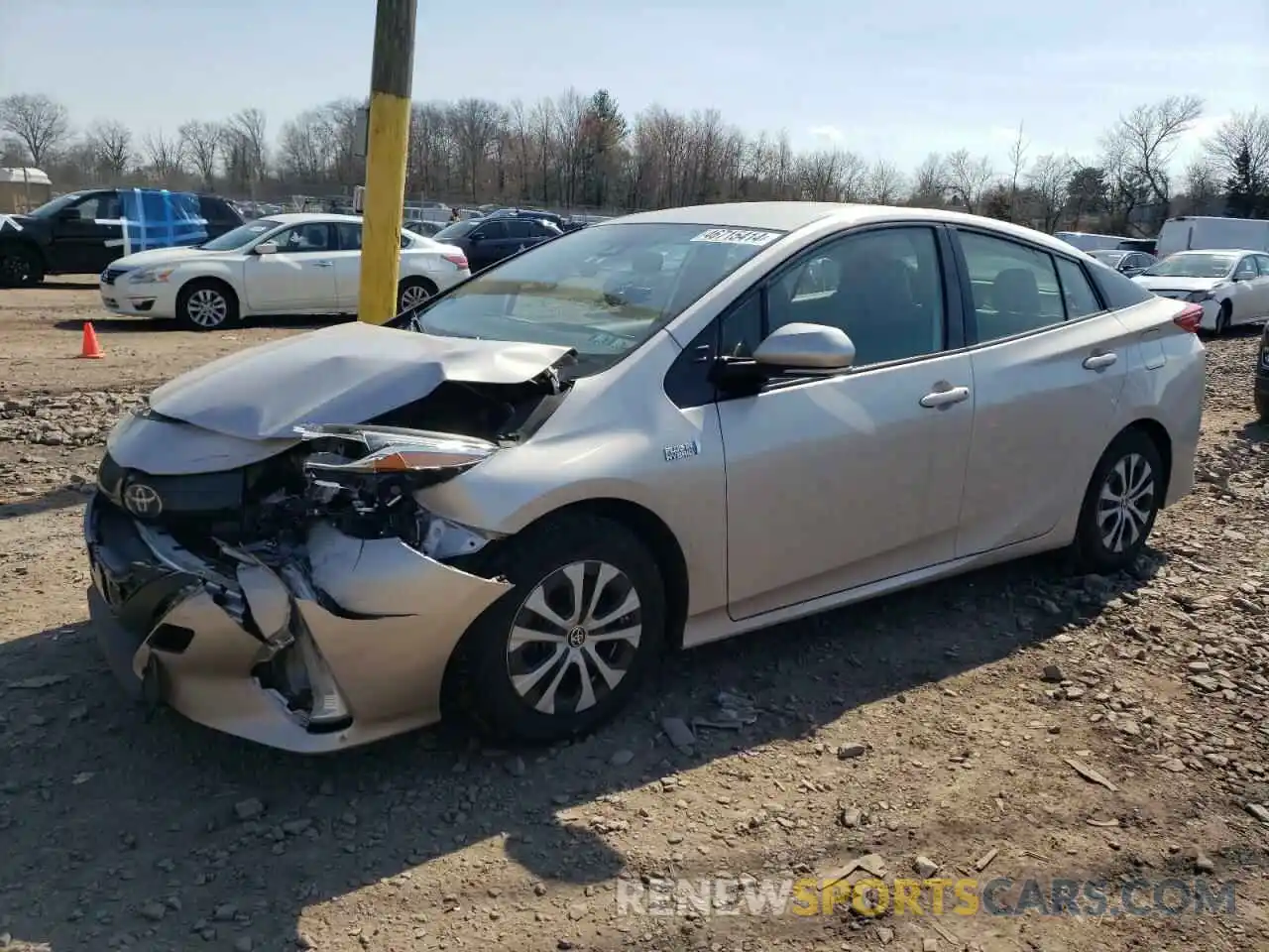 1 Photograph of a damaged car JTDKARFP9L3141683 TOYOTA PRIUS 2020