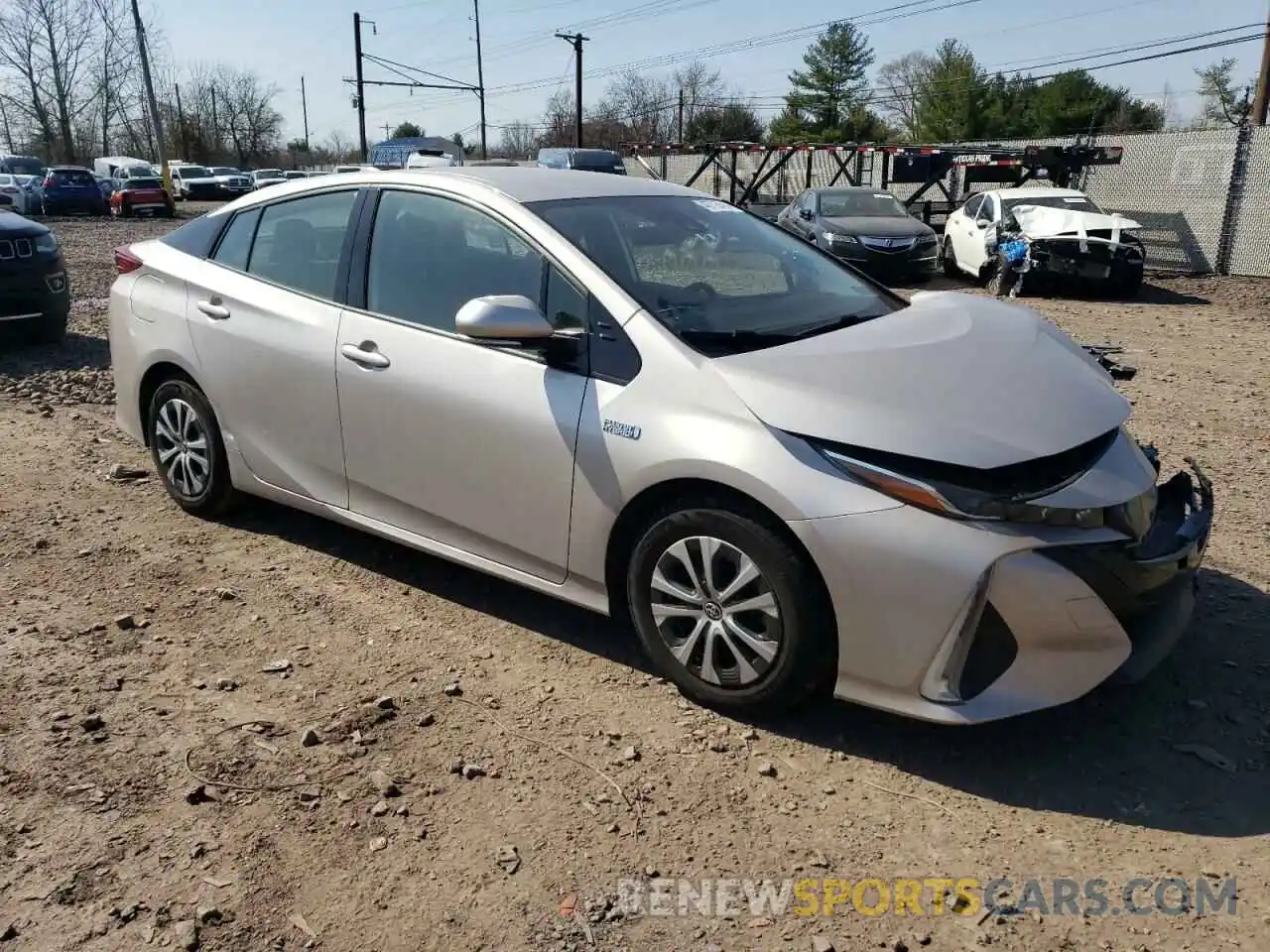 4 Photograph of a damaged car JTDKARFP9L3141683 TOYOTA PRIUS 2020