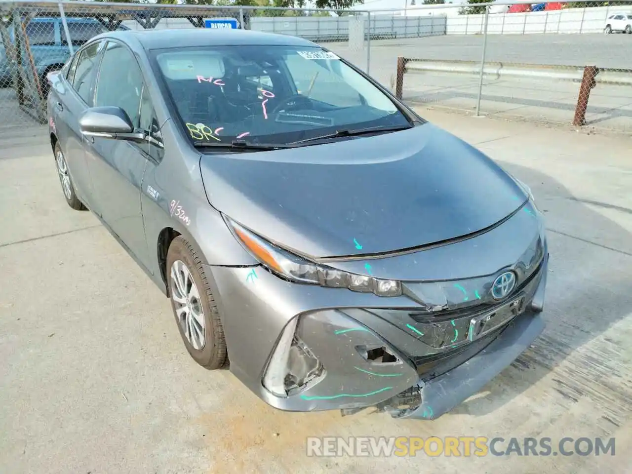 1 Photograph of a damaged car JTDKARFP9L3143806 TOYOTA PRIUS 2020