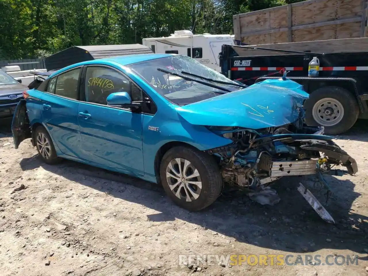 1 Photograph of a damaged car JTDKARFP9L3145457 TOYOTA PRIUS 2020