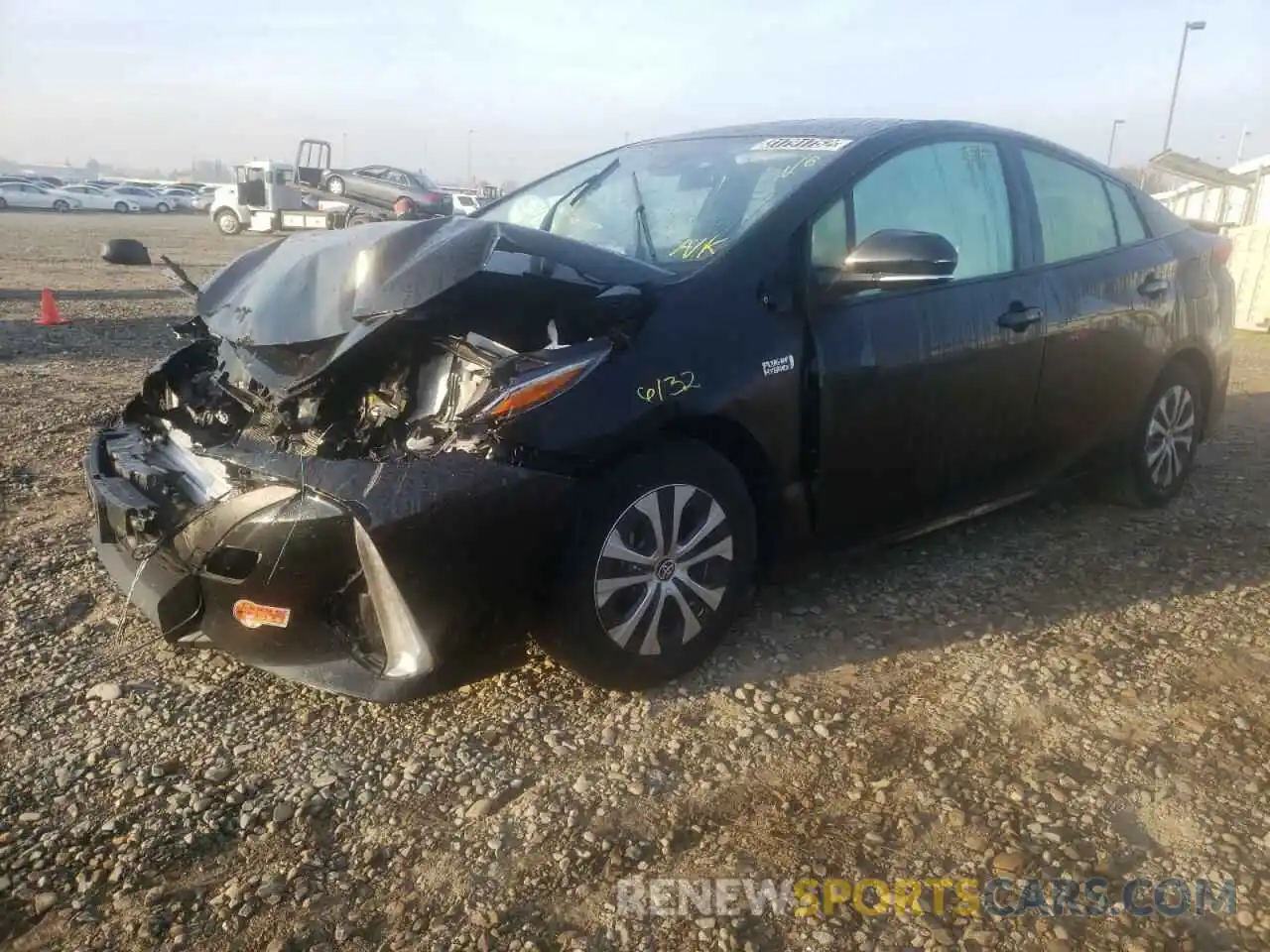 2 Photograph of a damaged car JTDKARFP9L3147161 TOYOTA PRIUS 2020