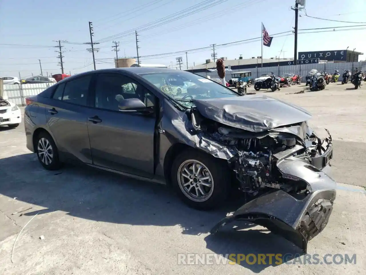 1 Photograph of a damaged car JTDKARFP9L3147998 TOYOTA PRIUS 2020