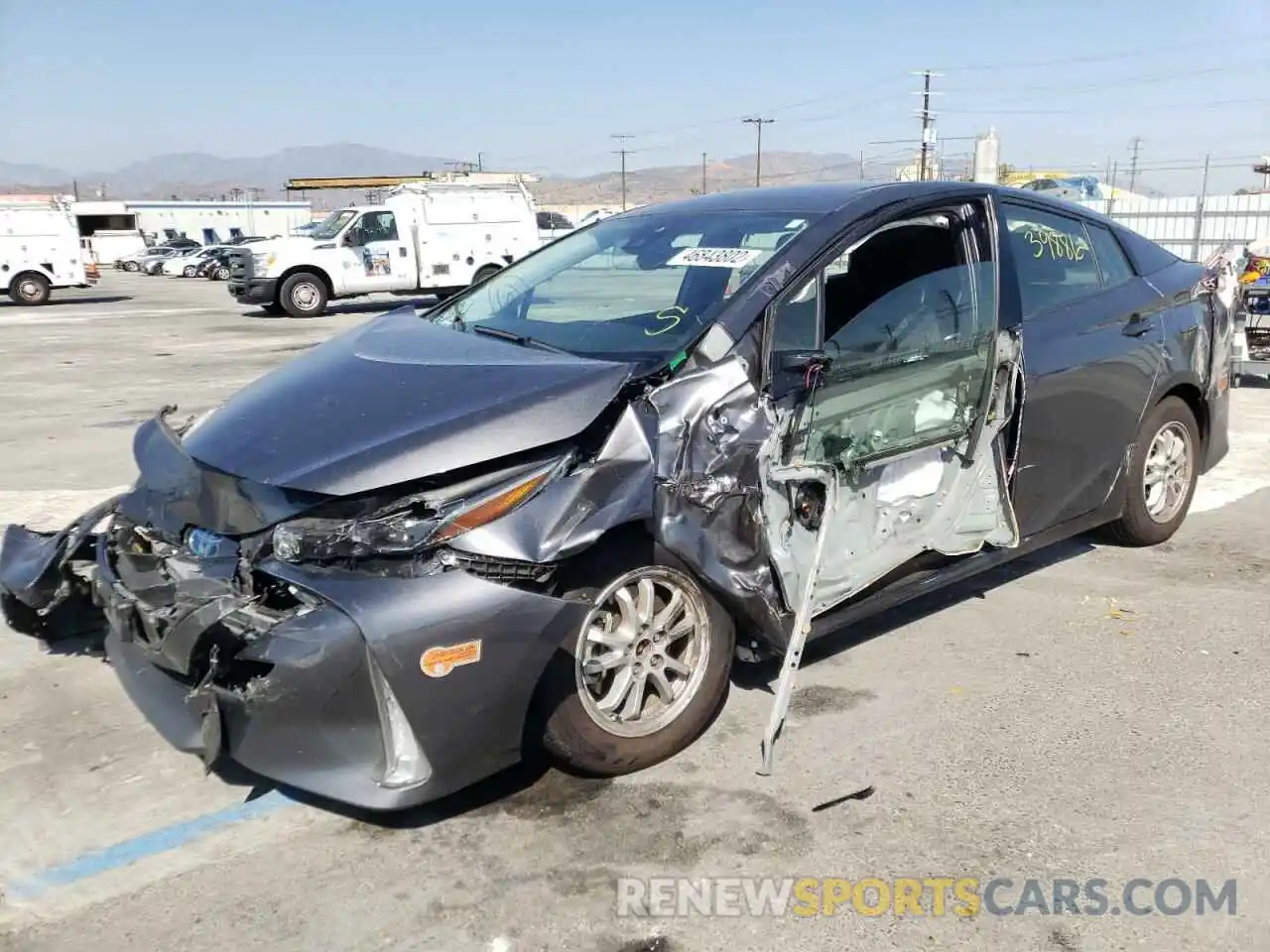 2 Photograph of a damaged car JTDKARFP9L3147998 TOYOTA PRIUS 2020