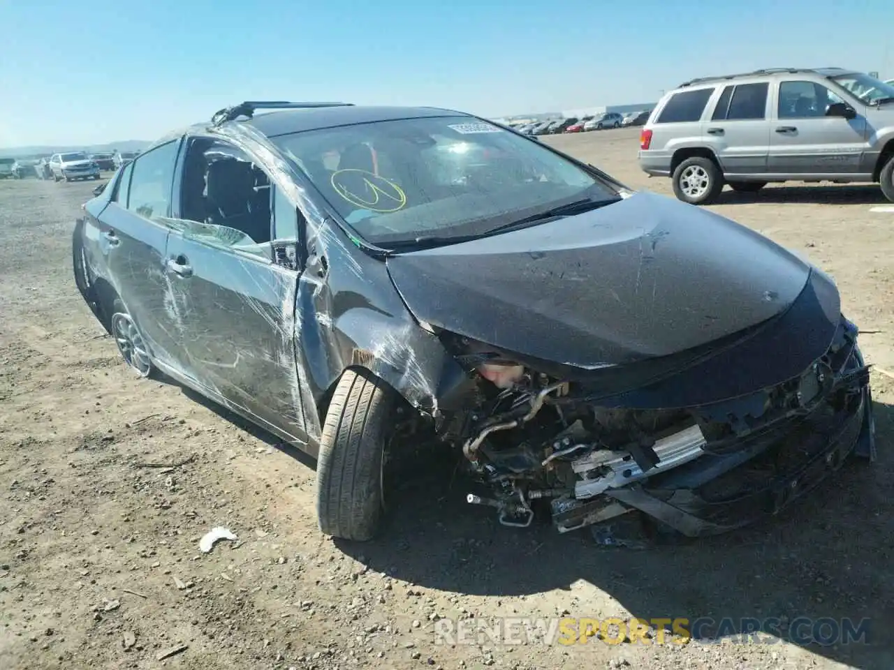 1 Photograph of a damaged car JTDKARFP9L3151131 TOYOTA PRIUS 2020