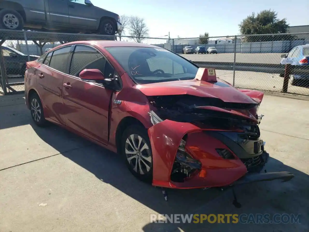 1 Photograph of a damaged car JTDKARFP9L3151162 TOYOTA PRIUS 2020