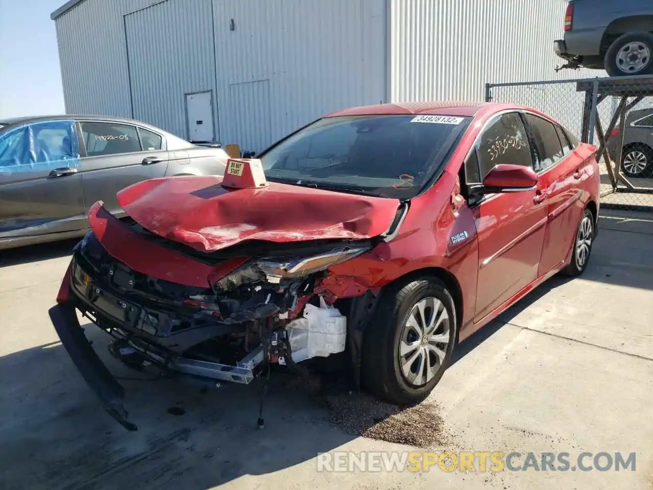 2 Photograph of a damaged car JTDKARFP9L3151162 TOYOTA PRIUS 2020