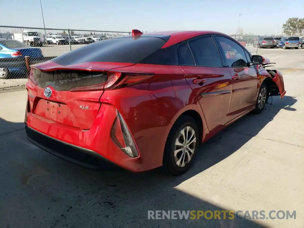 4 Photograph of a damaged car JTDKARFP9L3151162 TOYOTA PRIUS 2020