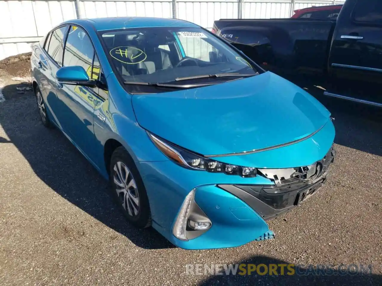 1 Photograph of a damaged car JTDKARFP9L3151596 TOYOTA PRIUS 2020