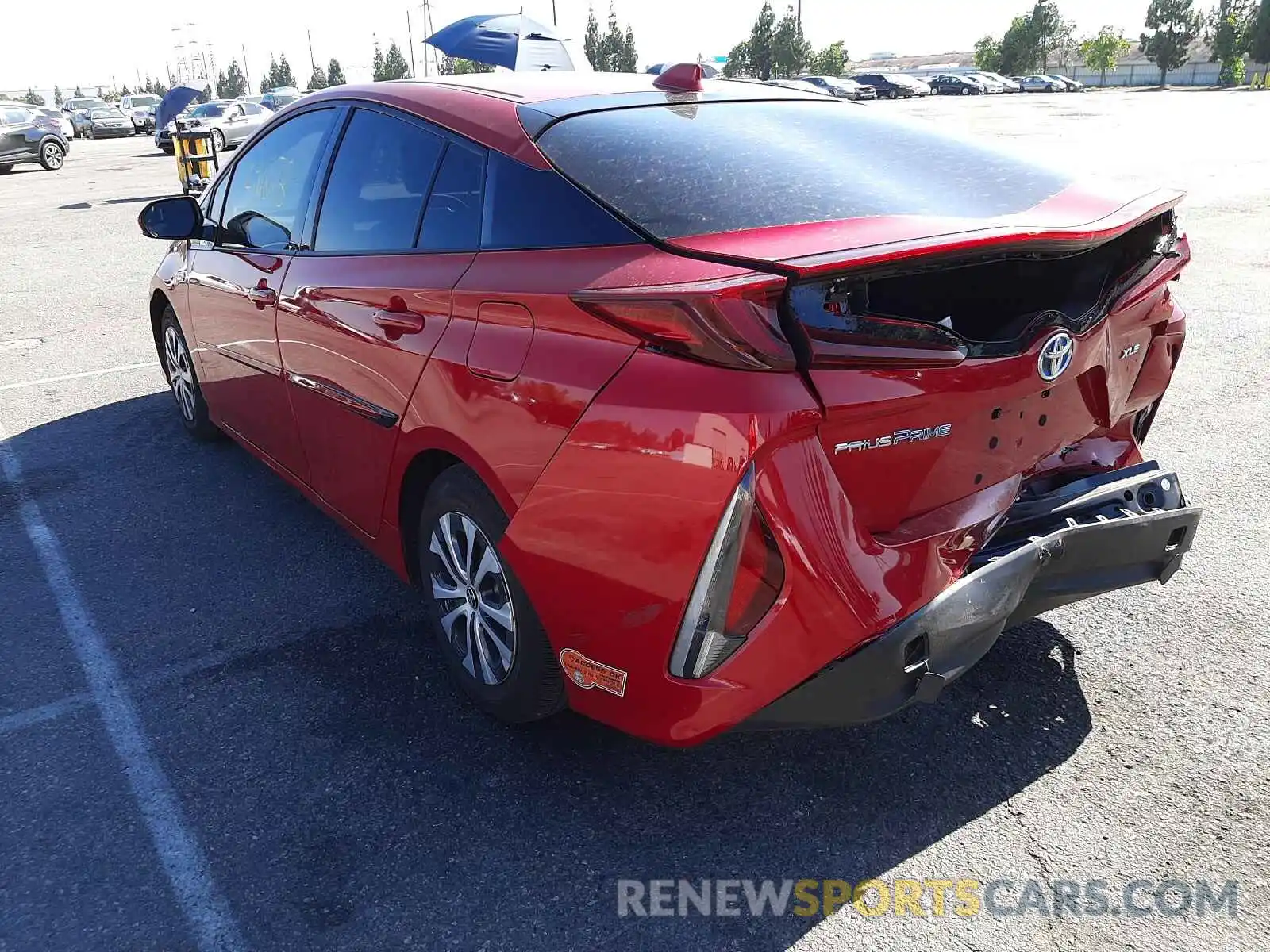 3 Photograph of a damaged car JTDKARFP9L3152456 TOYOTA PRIUS 2020