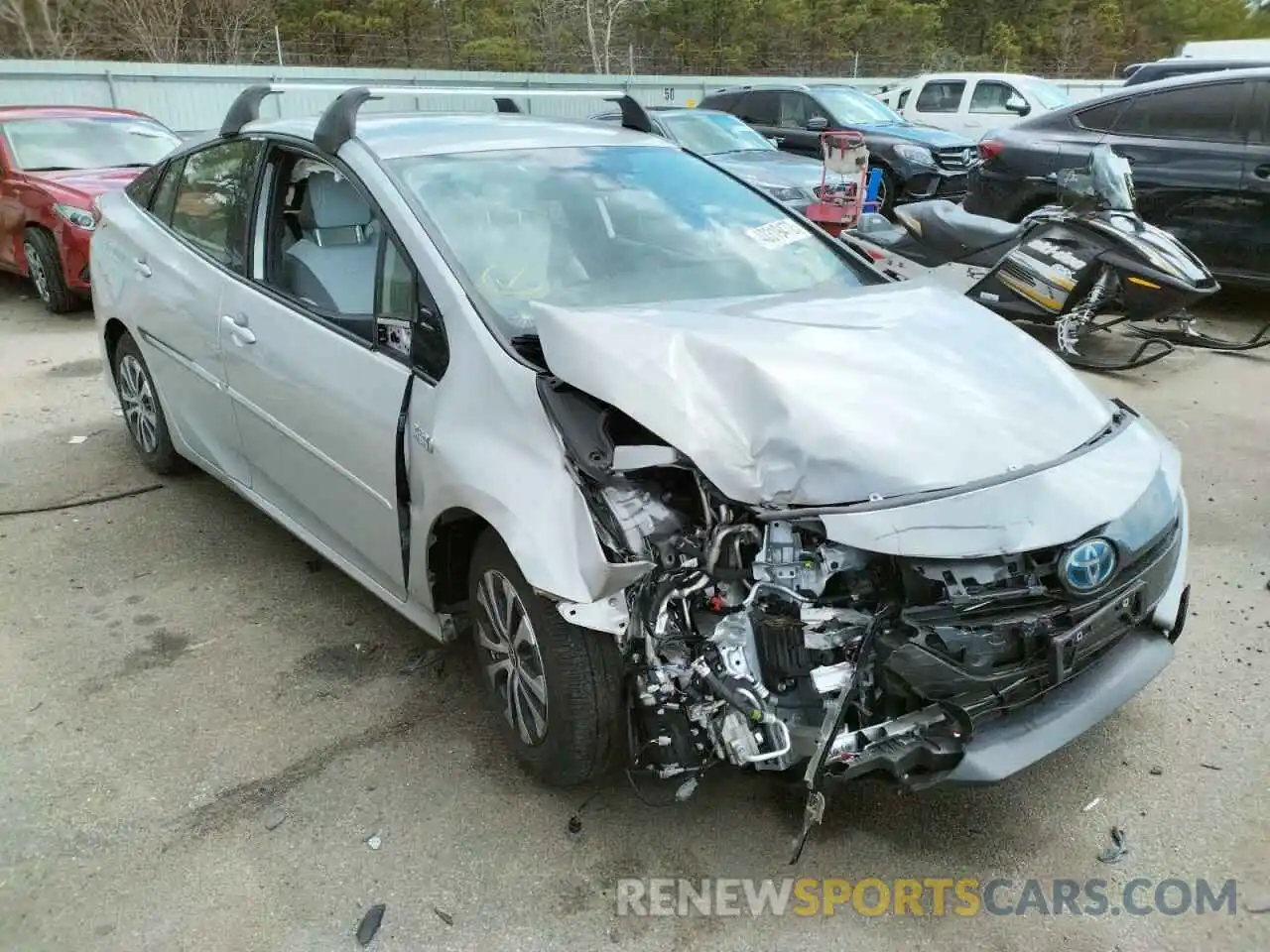 1 Photograph of a damaged car JTDKARFP9L3154630 TOYOTA PRIUS 2020