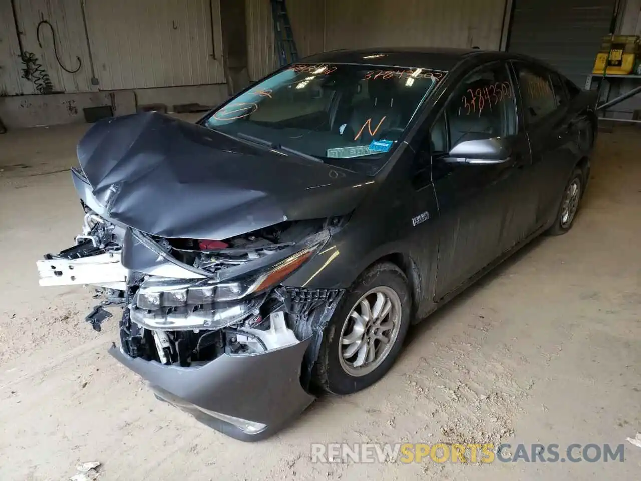 2 Photograph of a damaged car JTDKARFP9L3160346 TOYOTA PRIUS 2020