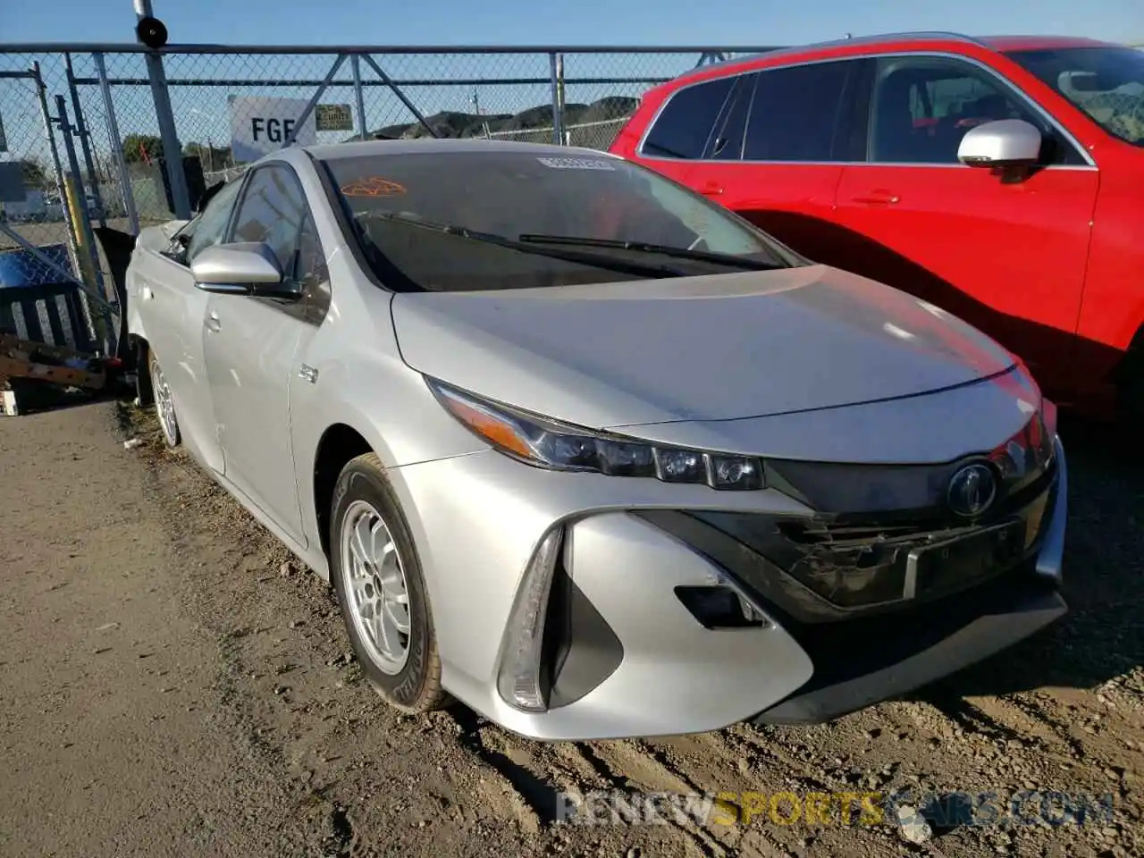 1 Photograph of a damaged car JTDKARFP9L3160685 TOYOTA PRIUS 2020