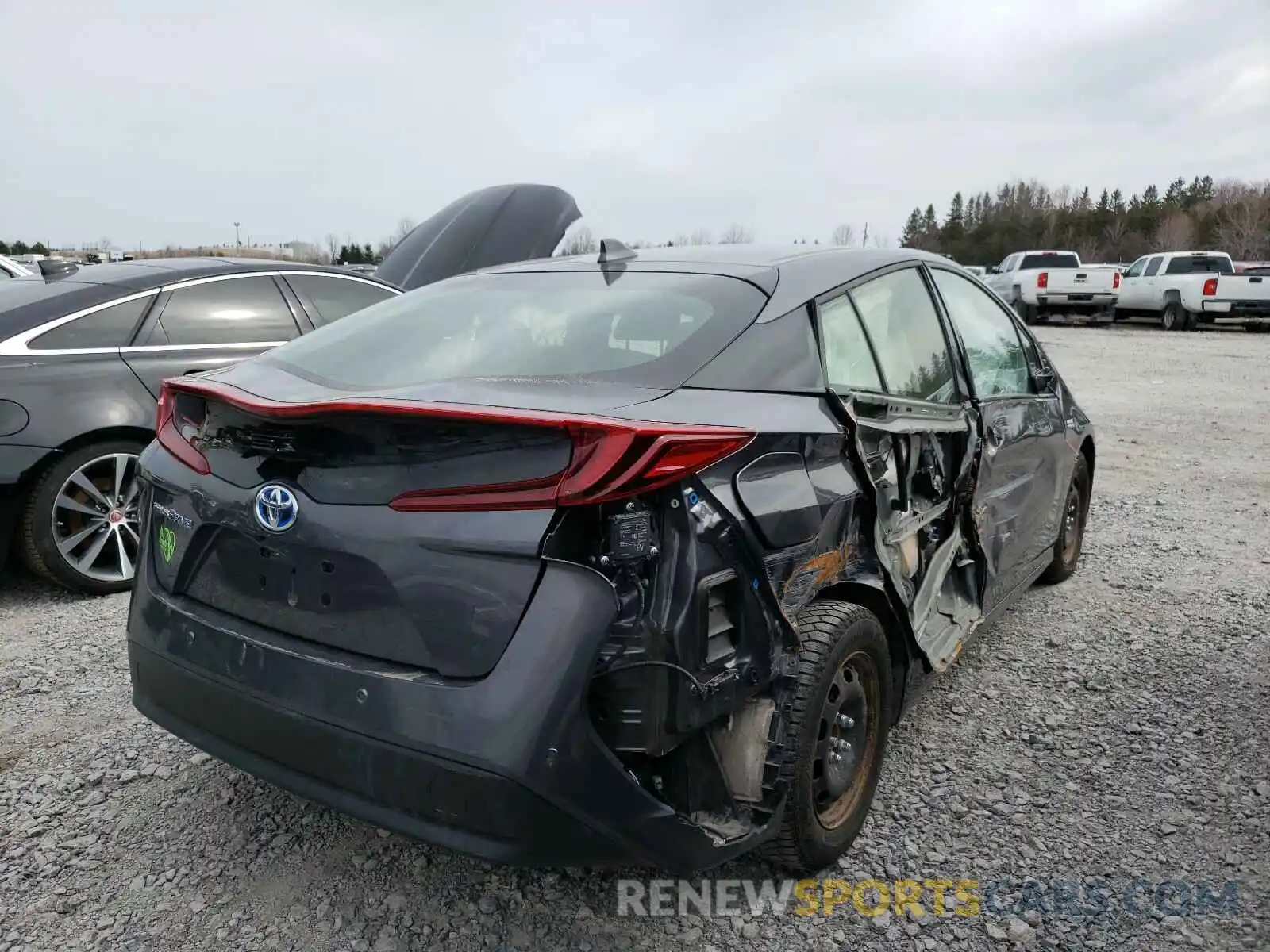 4 Фотография поврежденного автомобиля JTDKARFPXL3121166 TOYOTA PRIUS 2020