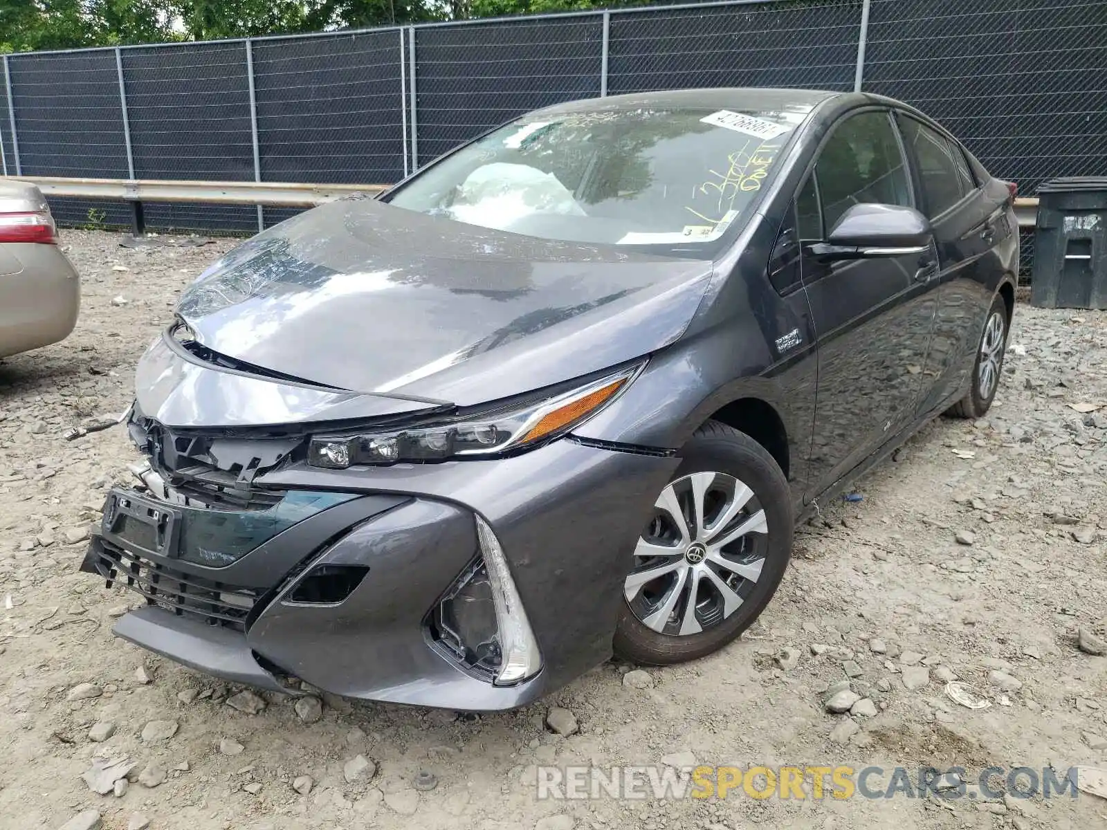 2 Photograph of a damaged car JTDKARFPXL3127131 TOYOTA PRIUS 2020