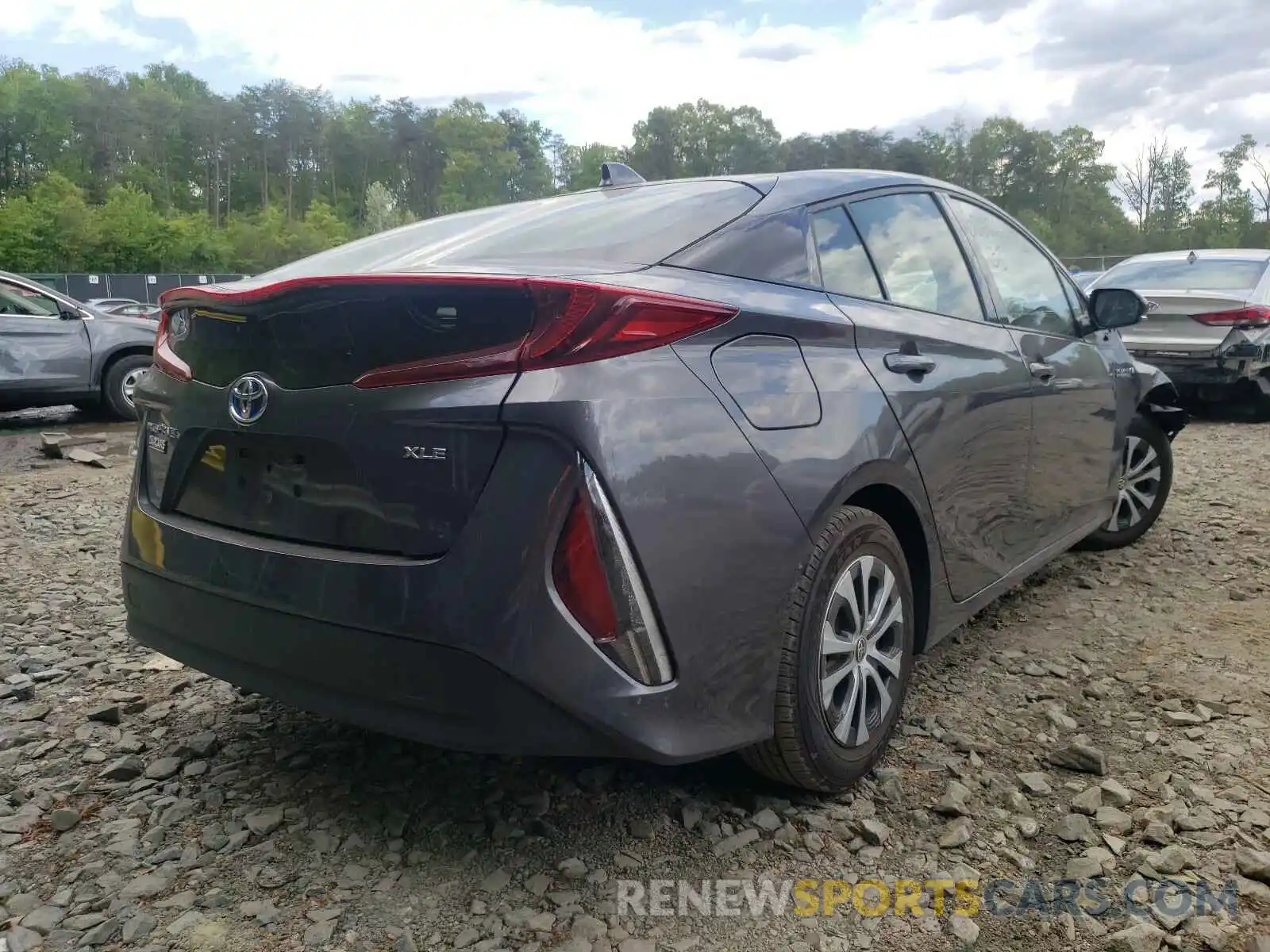 4 Photograph of a damaged car JTDKARFPXL3127131 TOYOTA PRIUS 2020