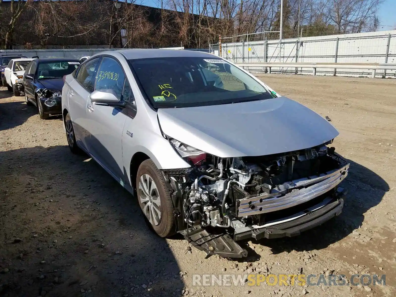 1 Photograph of a damaged car JTDKARFPXL3128408 TOYOTA PRIUS 2020