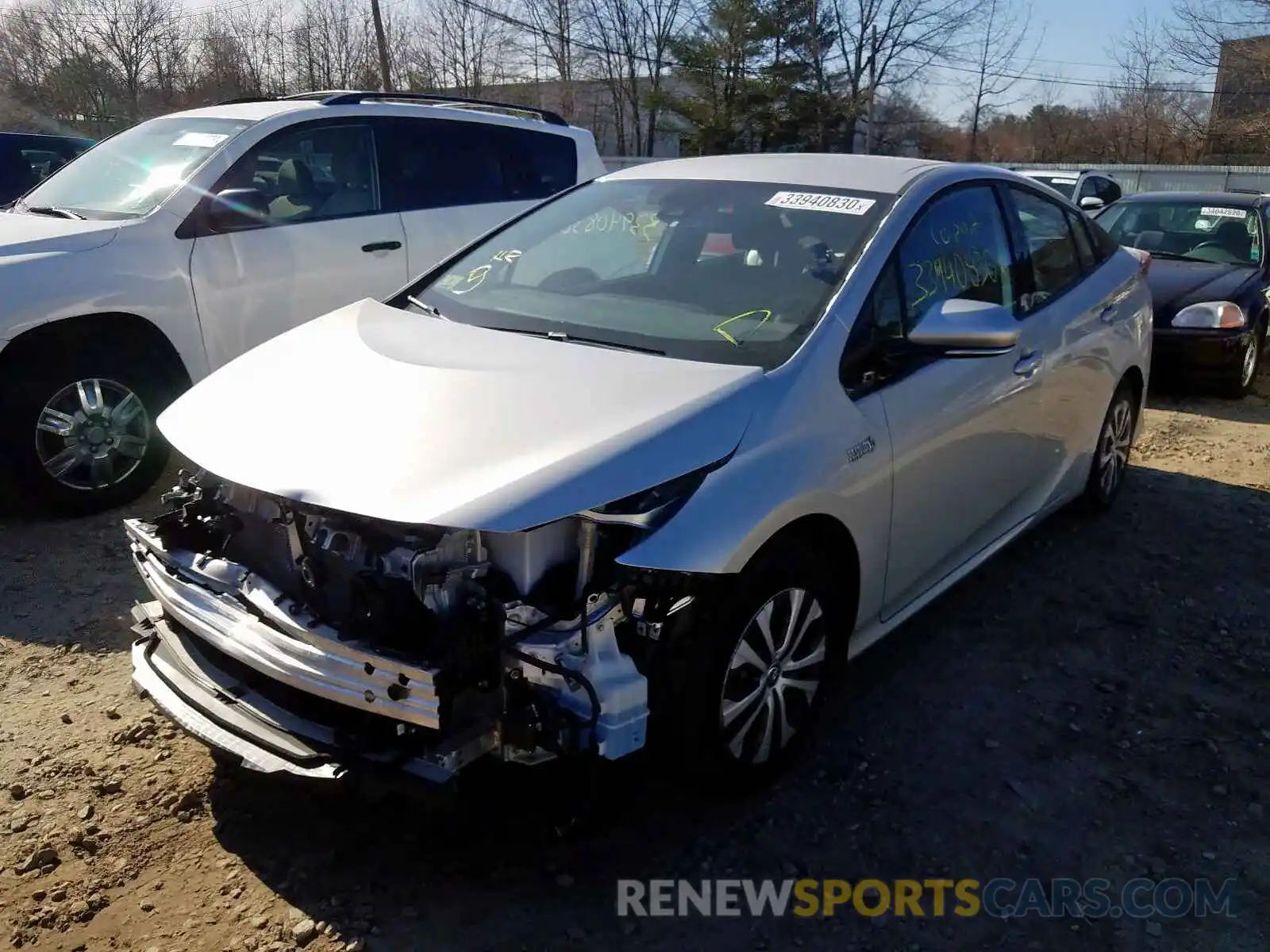 2 Photograph of a damaged car JTDKARFPXL3128408 TOYOTA PRIUS 2020