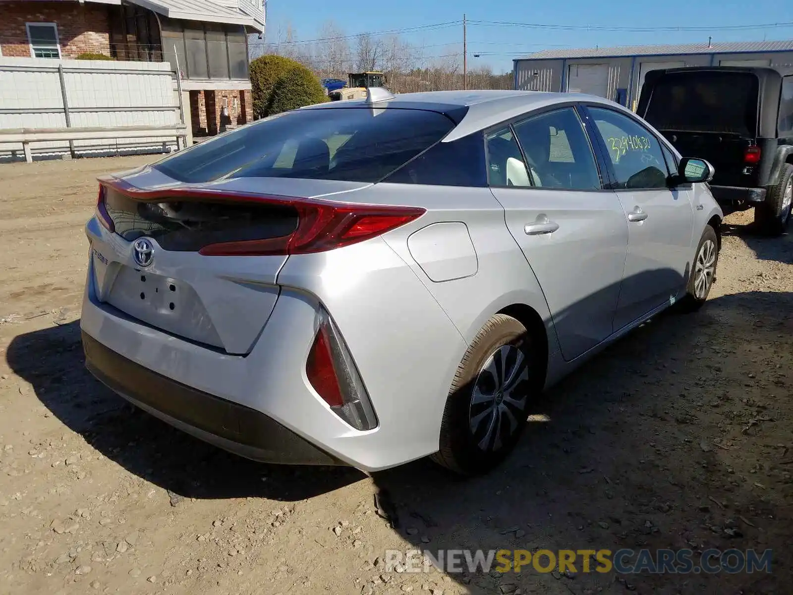 4 Photograph of a damaged car JTDKARFPXL3128408 TOYOTA PRIUS 2020