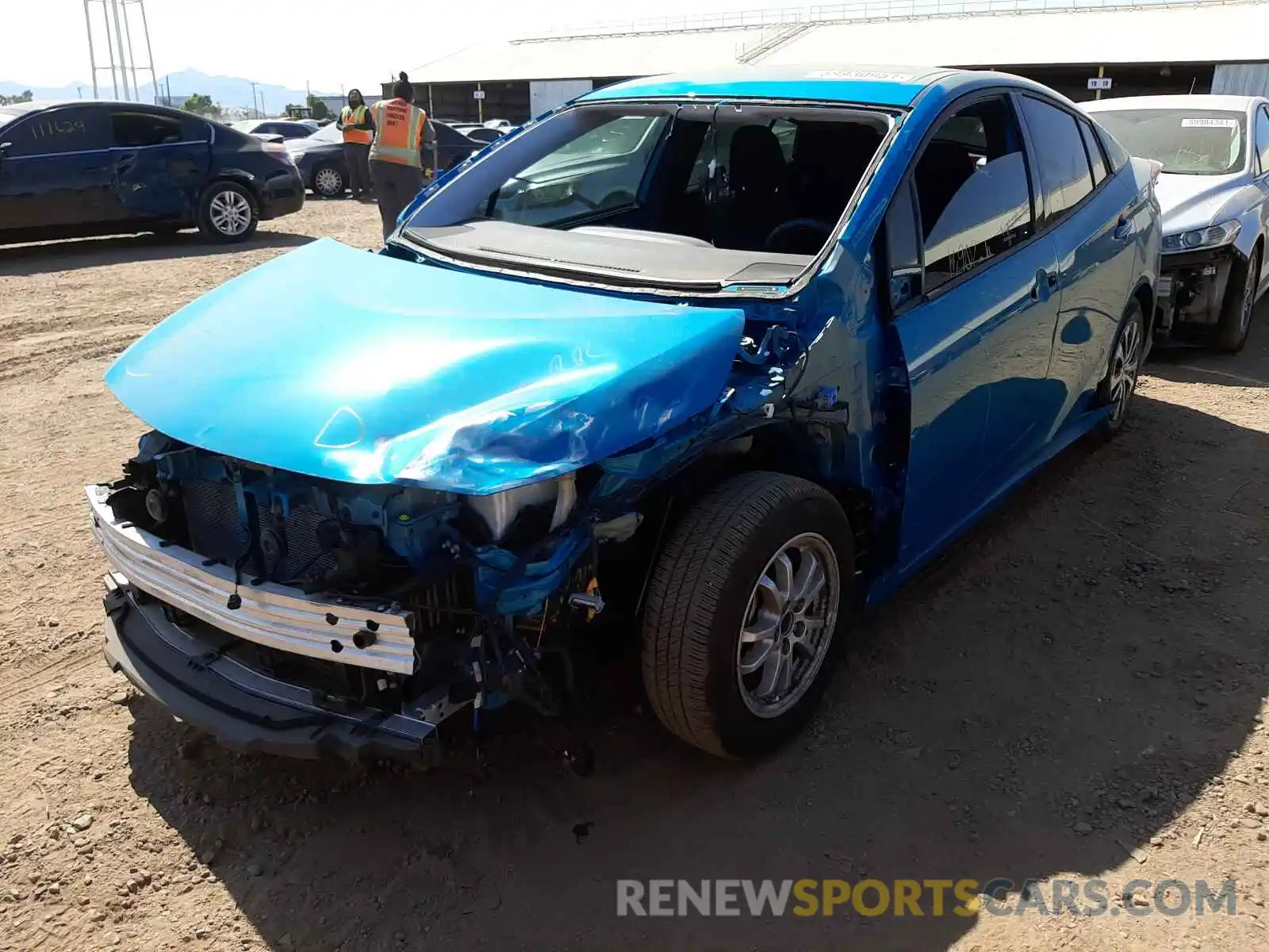 1 Photograph of a damaged car JTDKARFPXL3128831 TOYOTA PRIUS 2020