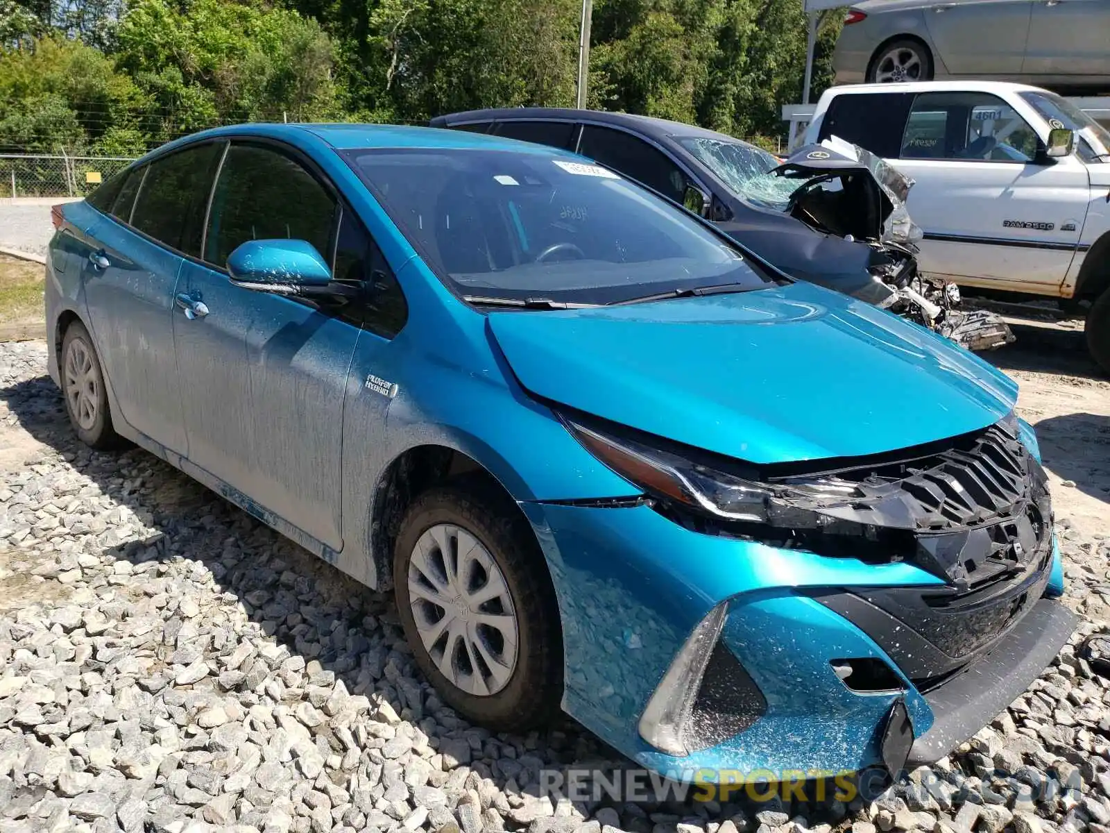 1 Photograph of a damaged car JTDKARFPXL3135987 TOYOTA PRIUS 2020