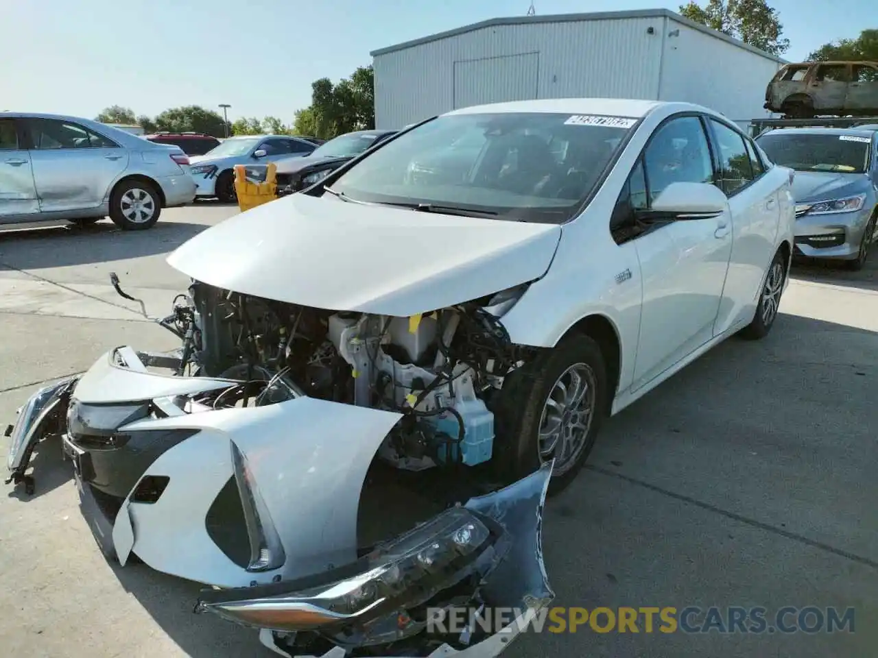 2 Photograph of a damaged car JTDKARFPXL3136542 TOYOTA PRIUS 2020