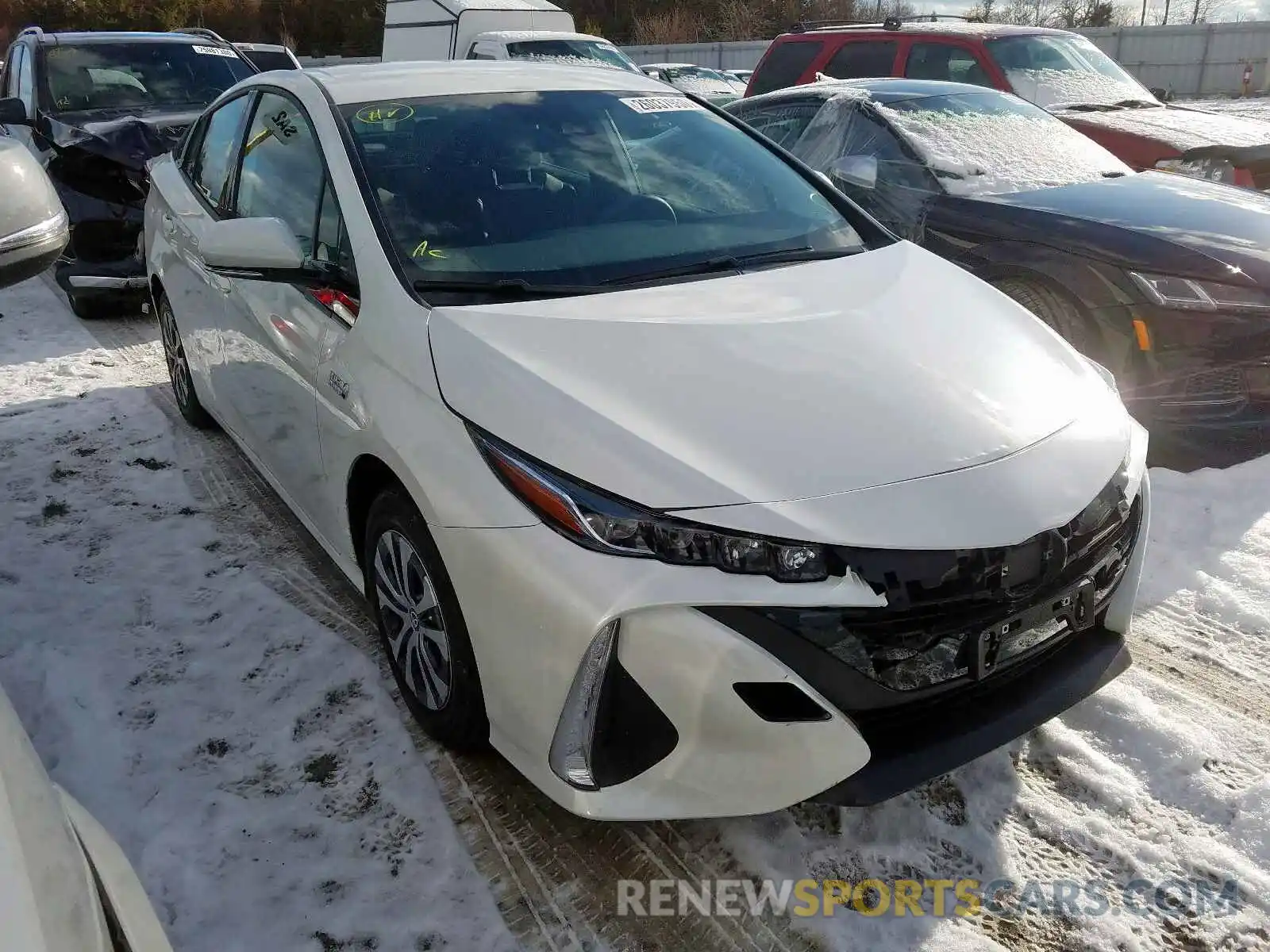 1 Photograph of a damaged car JTDKARFPXL3138596 TOYOTA PRIUS 2020