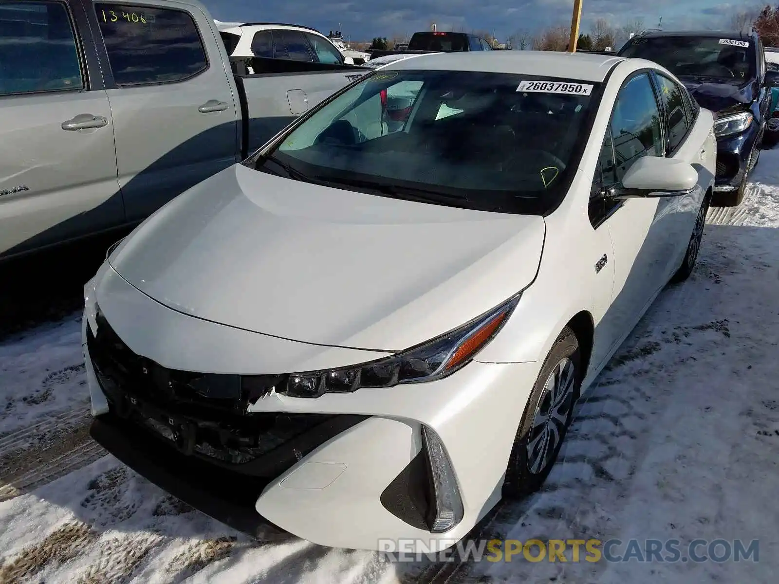 2 Photograph of a damaged car JTDKARFPXL3138596 TOYOTA PRIUS 2020