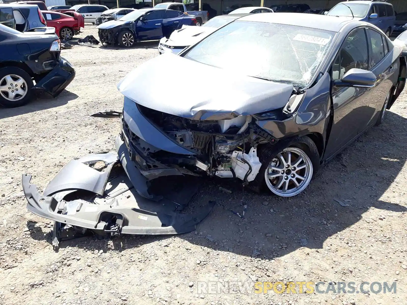 9 Photograph of a damaged car JTDKARFPXL3146374 TOYOTA PRIUS 2020