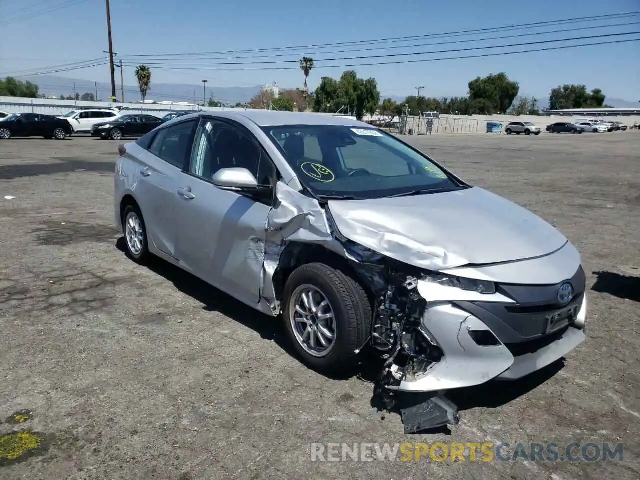 1 Photograph of a damaged car JTDKARFPXL3147024 TOYOTA PRIUS 2020