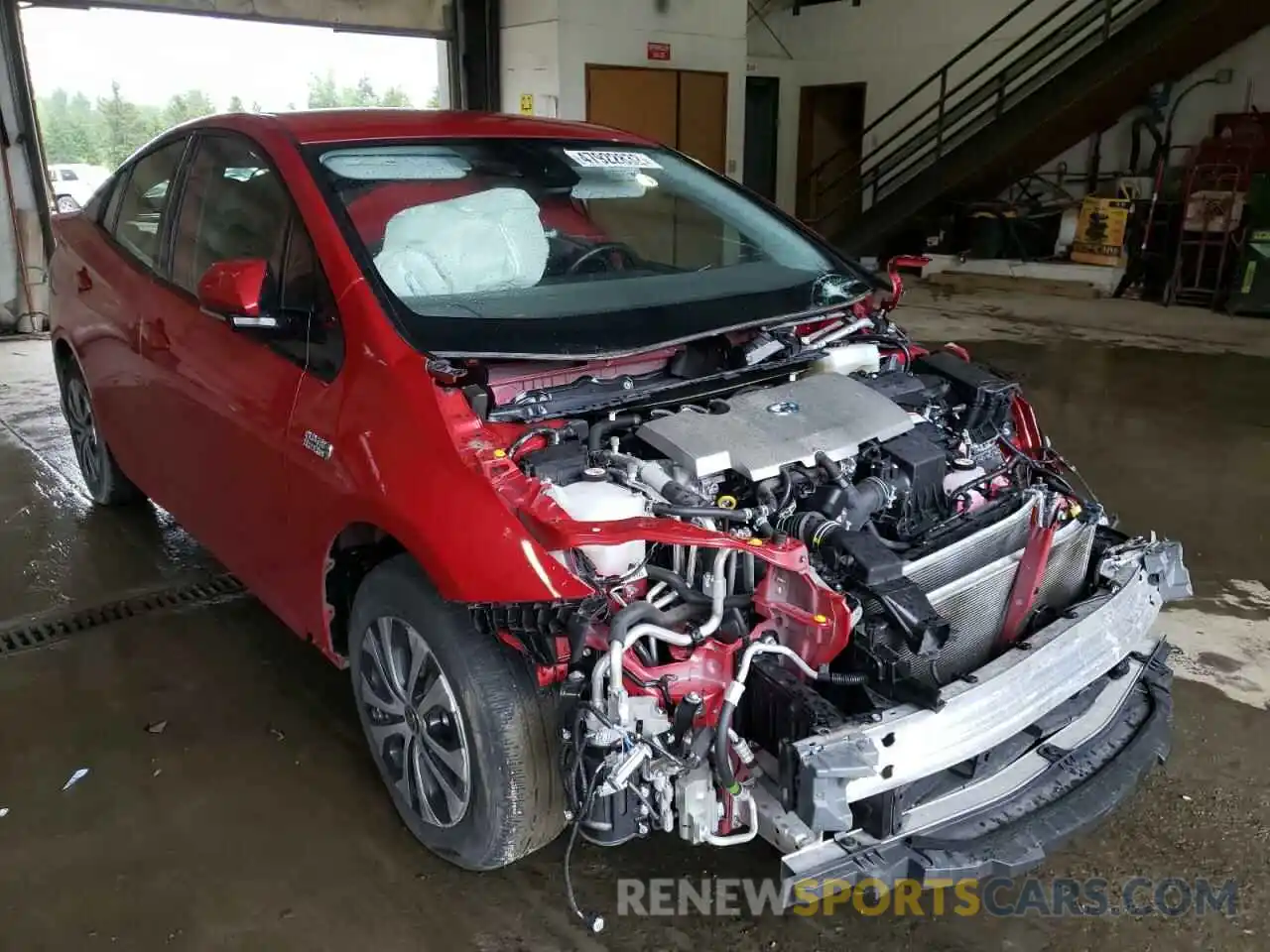 1 Photograph of a damaged car JTDKARFPXL3147427 TOYOTA PRIUS 2020