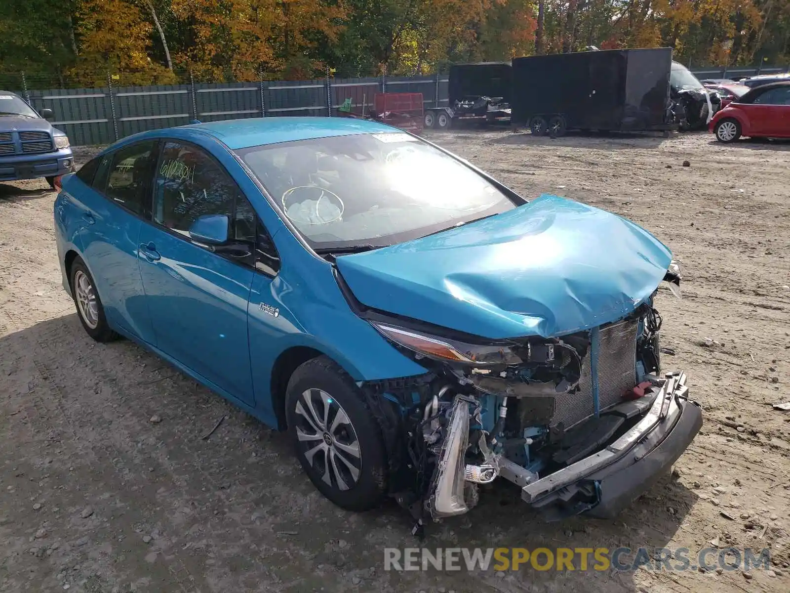 1 Photograph of a damaged car JTDKARFPXL3148903 TOYOTA PRIUS 2020