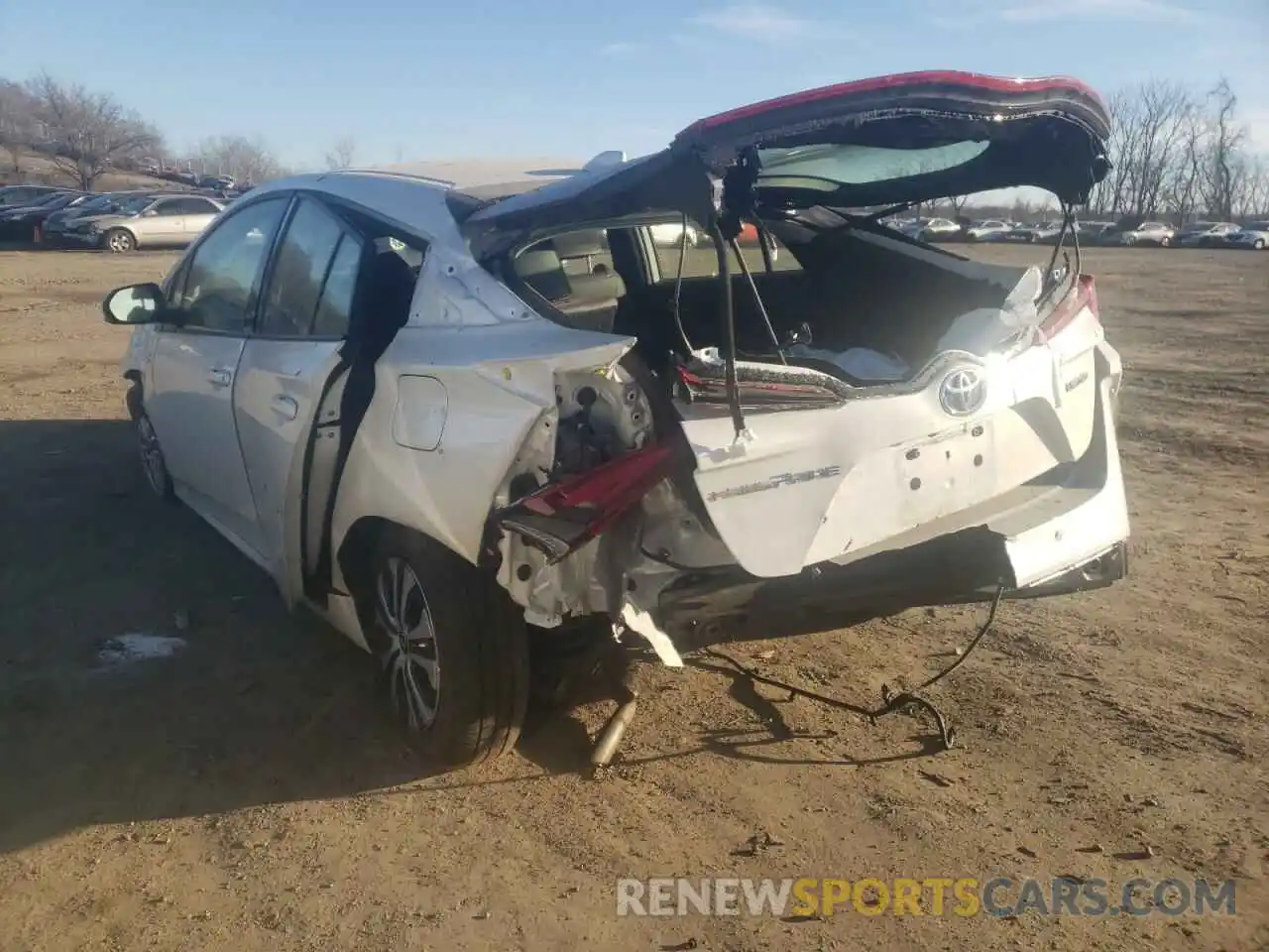 3 Photograph of a damaged car JTDKARFPXL3153325 TOYOTA PRIUS 2020