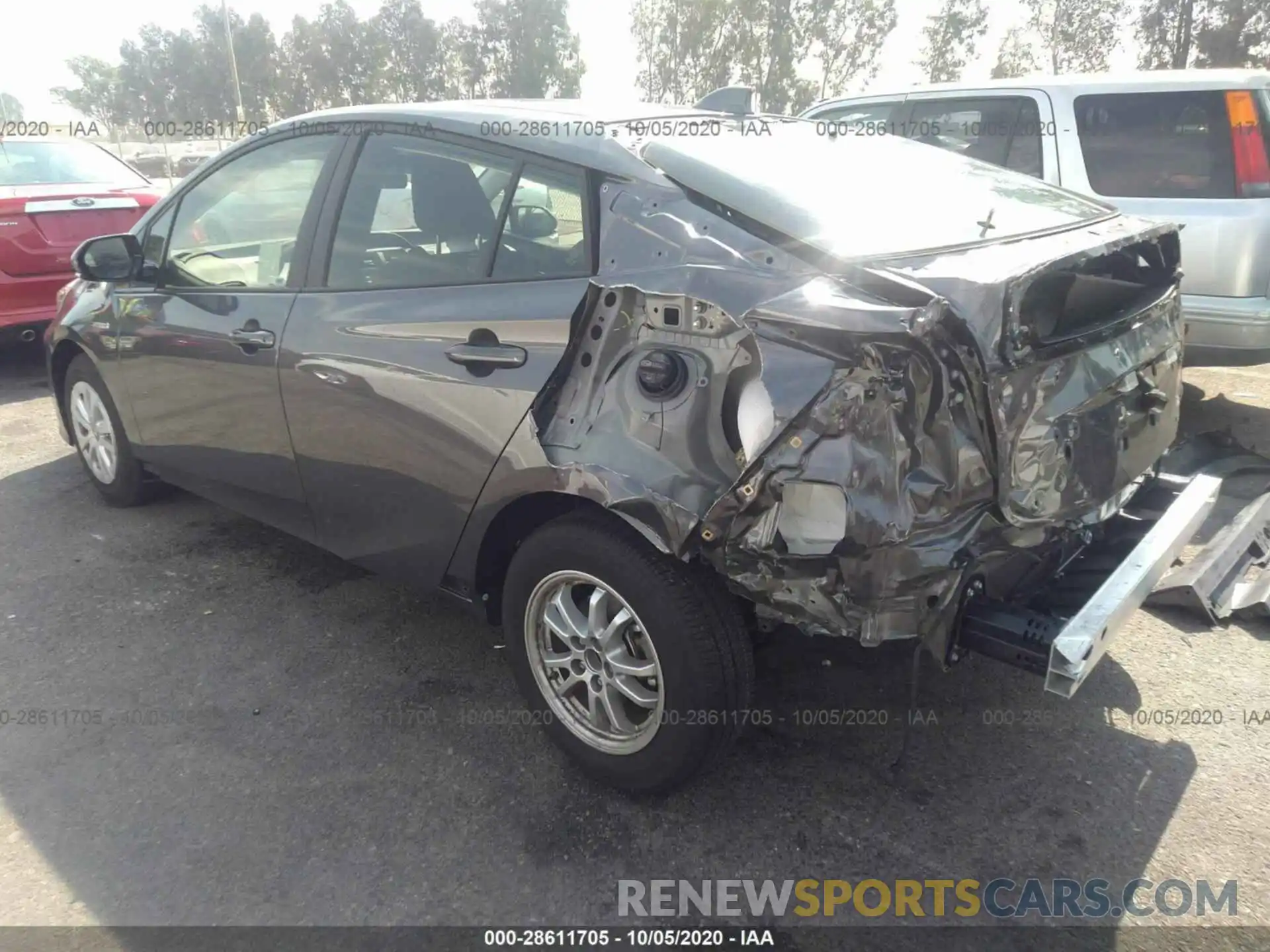 3 Photograph of a damaged car JTDKARFU0L3103362 TOYOTA PRIUS 2020