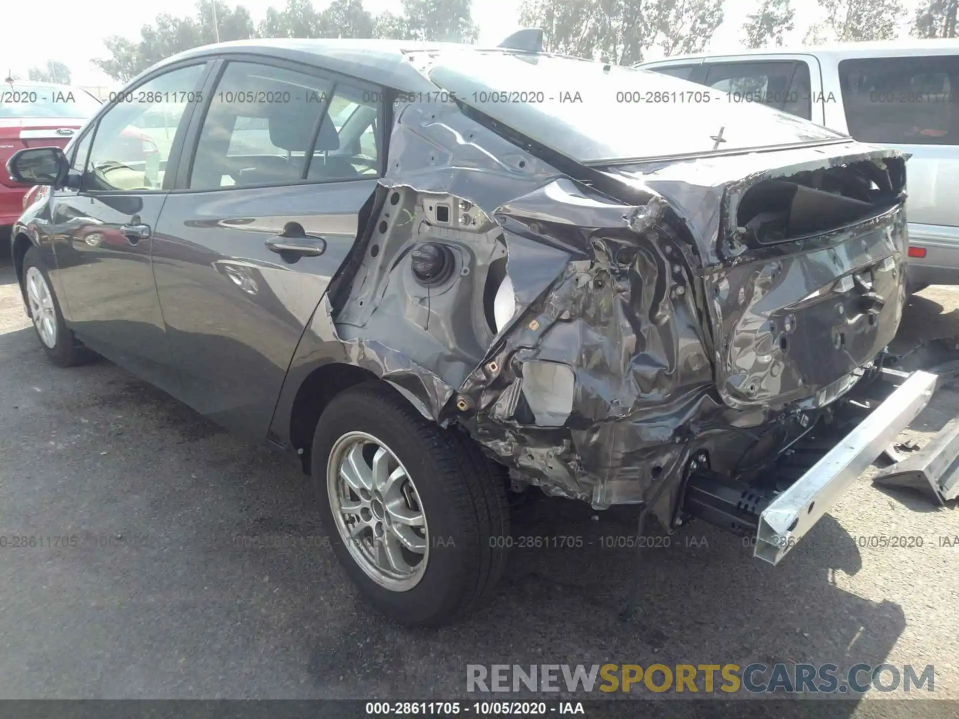 6 Photograph of a damaged car JTDKARFU0L3103362 TOYOTA PRIUS 2020