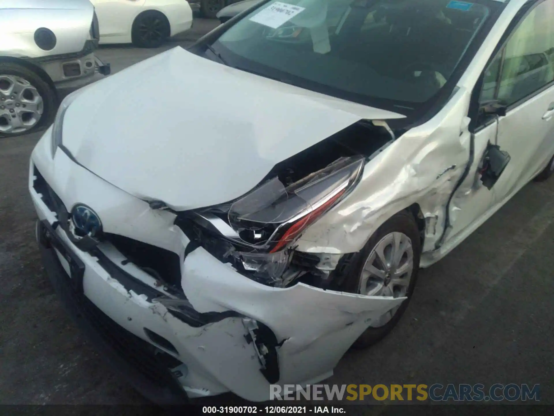 6 Photograph of a damaged car JTDKARFU0L3103412 TOYOTA PRIUS 2020