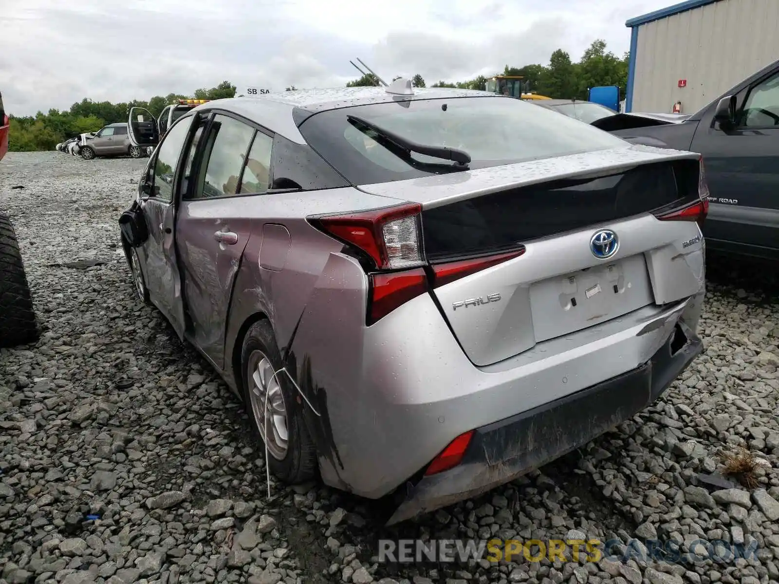 3 Photograph of a damaged car JTDKARFU0L3104785 TOYOTA PRIUS 2020