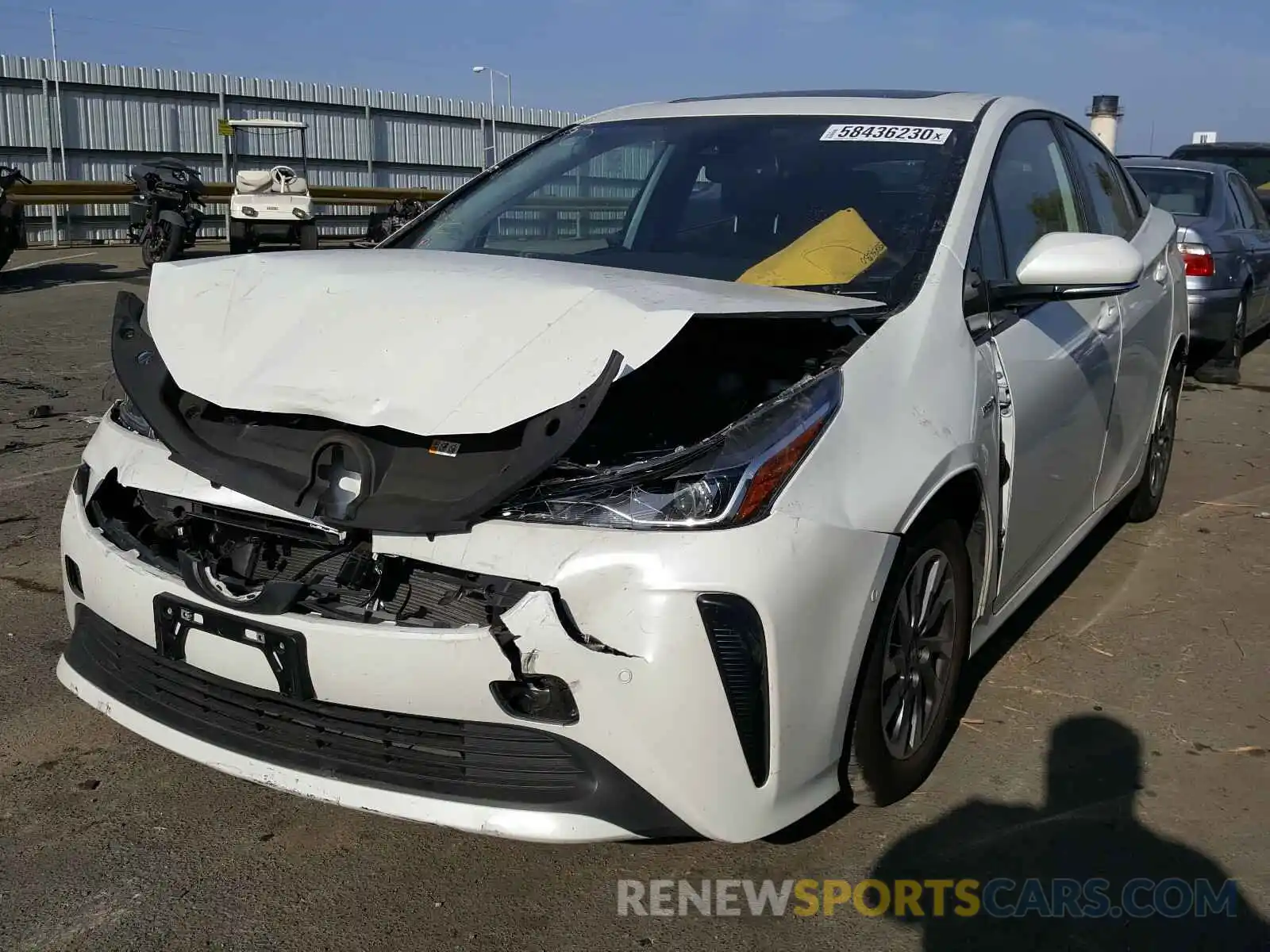 2 Photograph of a damaged car JTDKARFU0L3105192 TOYOTA PRIUS 2020