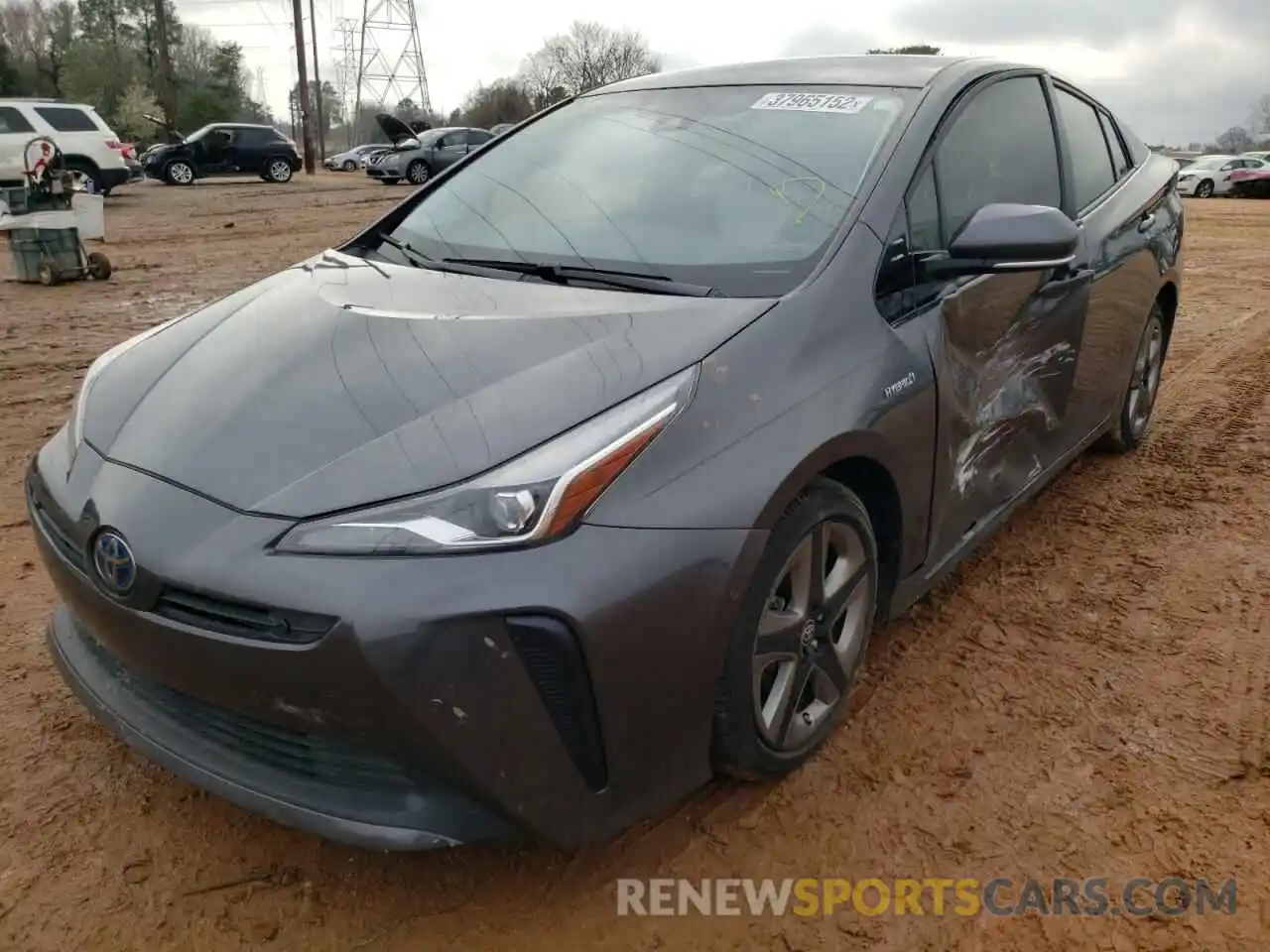 2 Photograph of a damaged car JTDKARFU0L3105578 TOYOTA PRIUS 2020