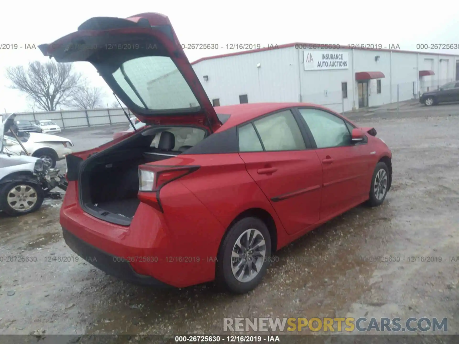 4 Photograph of a damaged car JTDKARFU0L3106908 TOYOTA PRIUS 2020