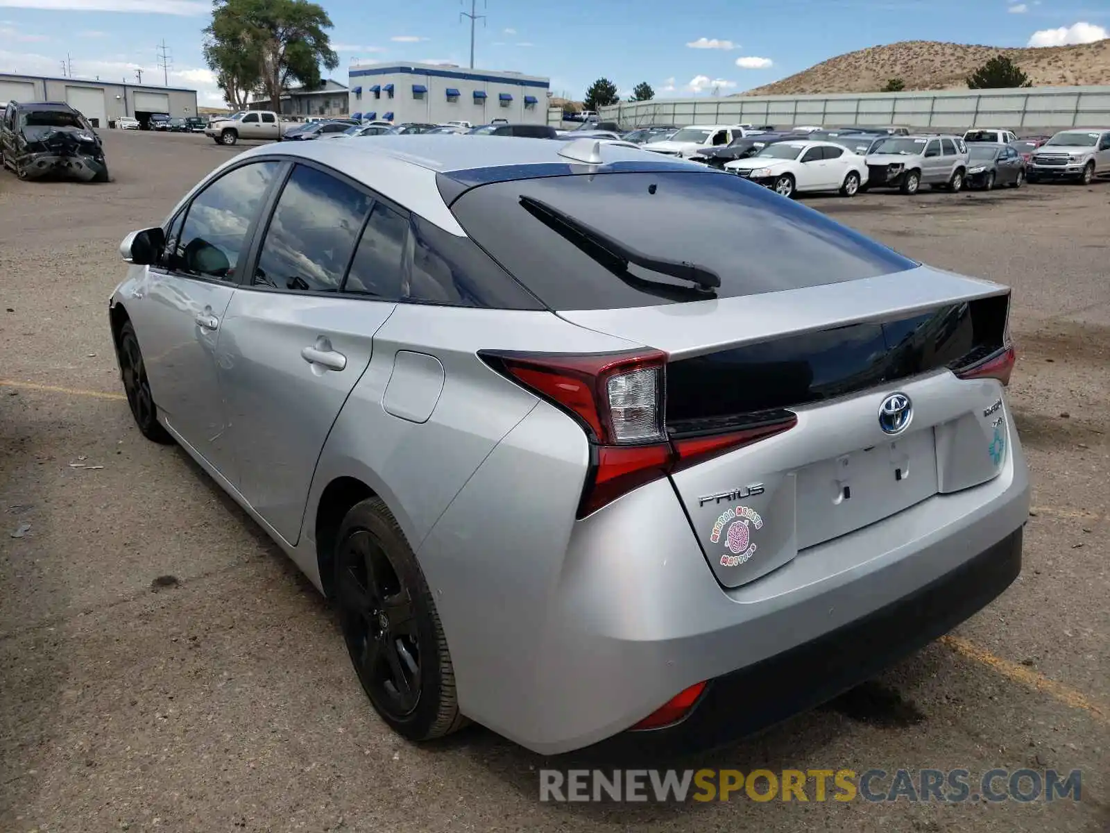 3 Photograph of a damaged car JTDKARFU0L3107203 TOYOTA PRIUS 2020