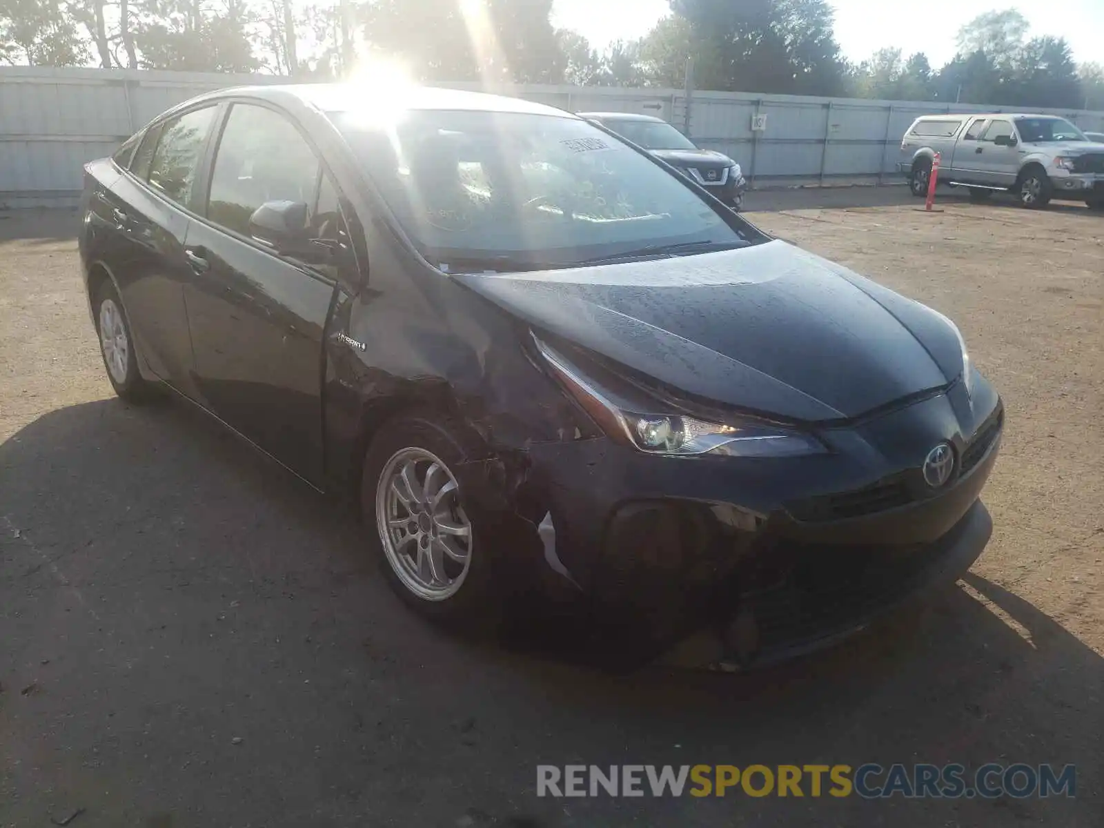 1 Photograph of a damaged car JTDKARFU0L3107220 TOYOTA PRIUS 2020