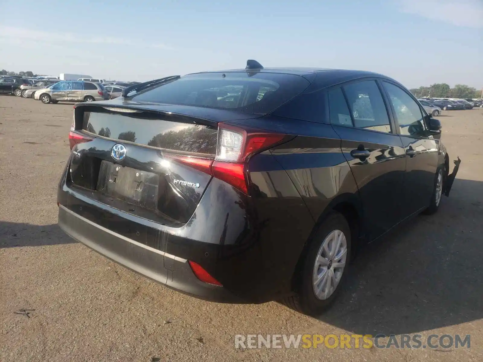 4 Photograph of a damaged car JTDKARFU0L3107220 TOYOTA PRIUS 2020