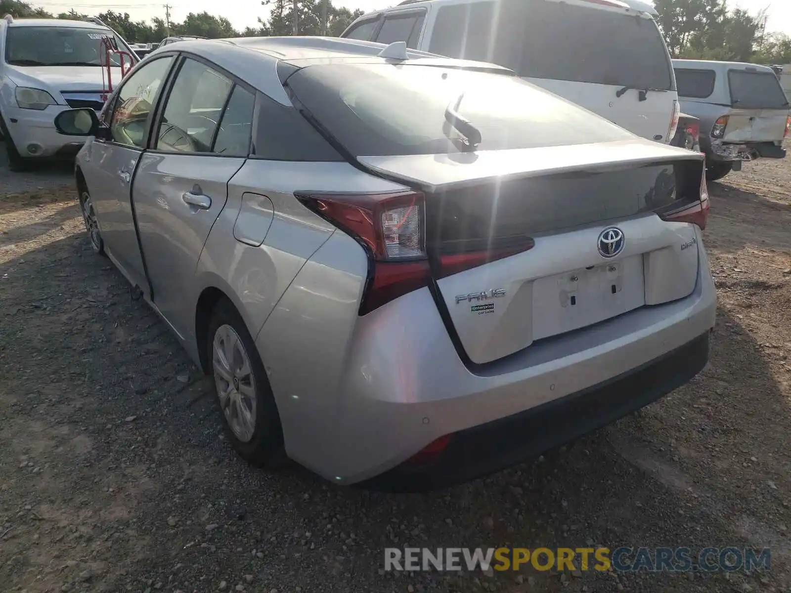 3 Photograph of a damaged car JTDKARFU0L3108934 TOYOTA PRIUS 2020