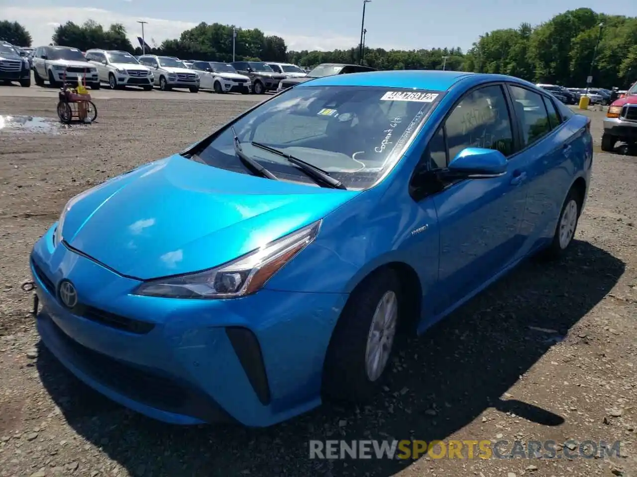 2 Photograph of a damaged car JTDKARFU0L3110151 TOYOTA PRIUS 2020