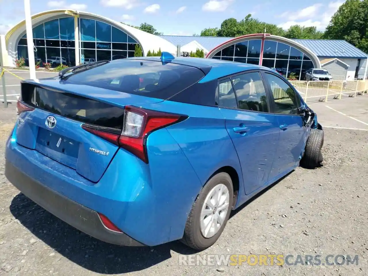 4 Photograph of a damaged car JTDKARFU0L3110151 TOYOTA PRIUS 2020