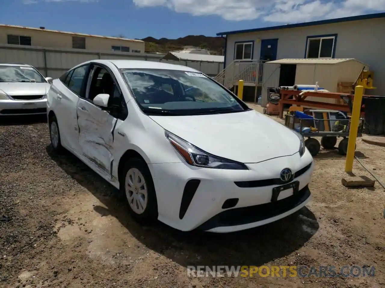 1 Photograph of a damaged car JTDKARFU0L3110232 TOYOTA PRIUS 2020