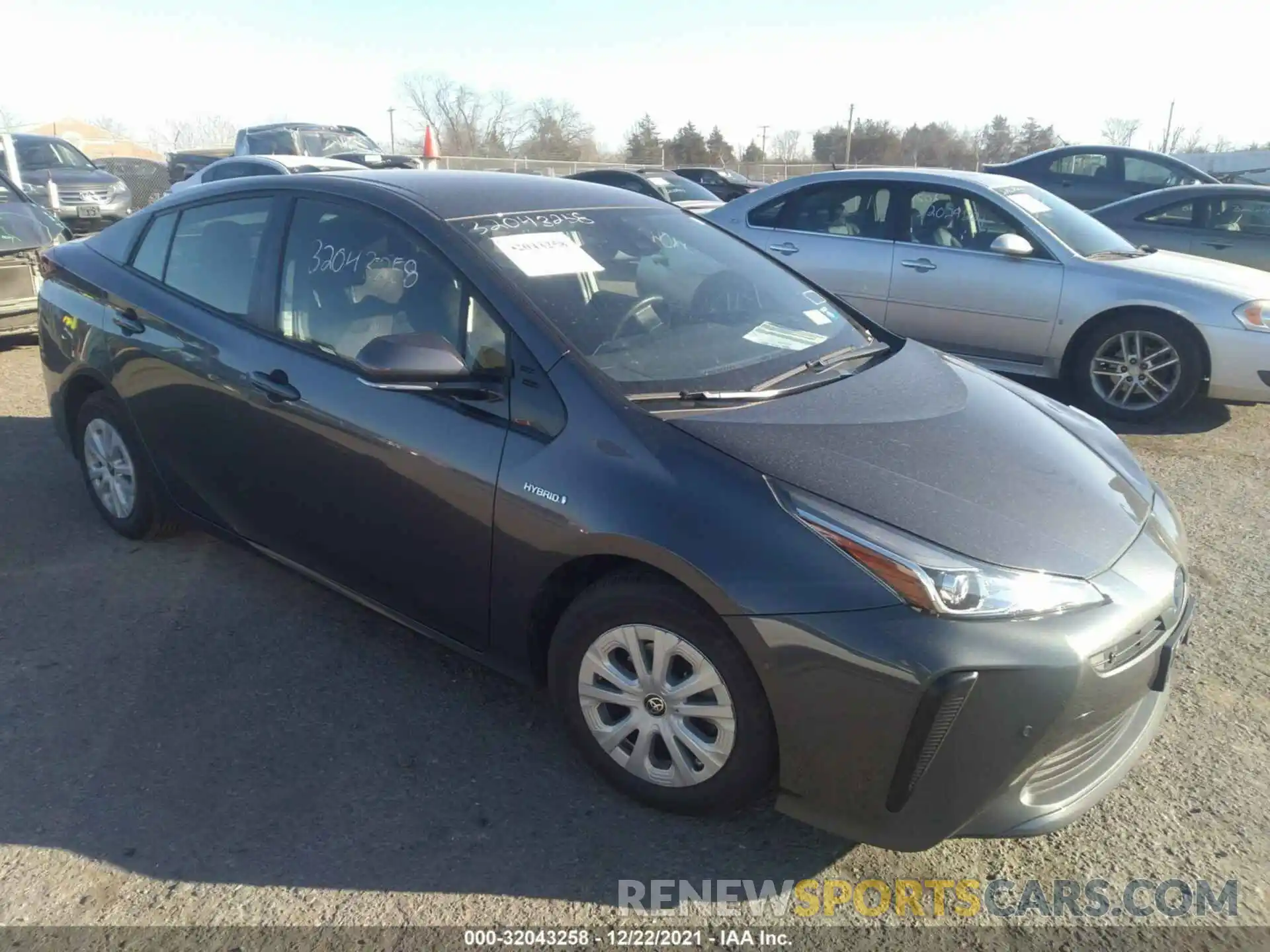 1 Photograph of a damaged car JTDKARFU0L3111235 TOYOTA PRIUS 2020