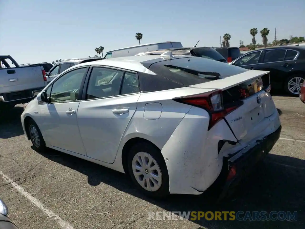 3 Photograph of a damaged car JTDKARFU0L3111624 TOYOTA PRIUS 2020